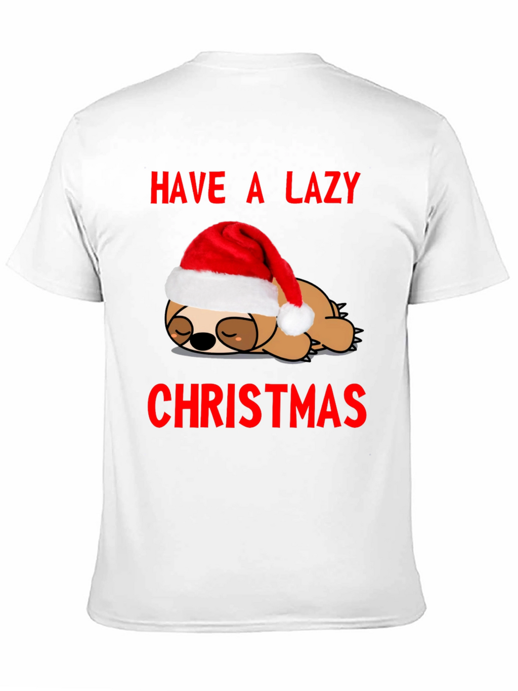 Lazy Christmas Sloth Graphic Tee