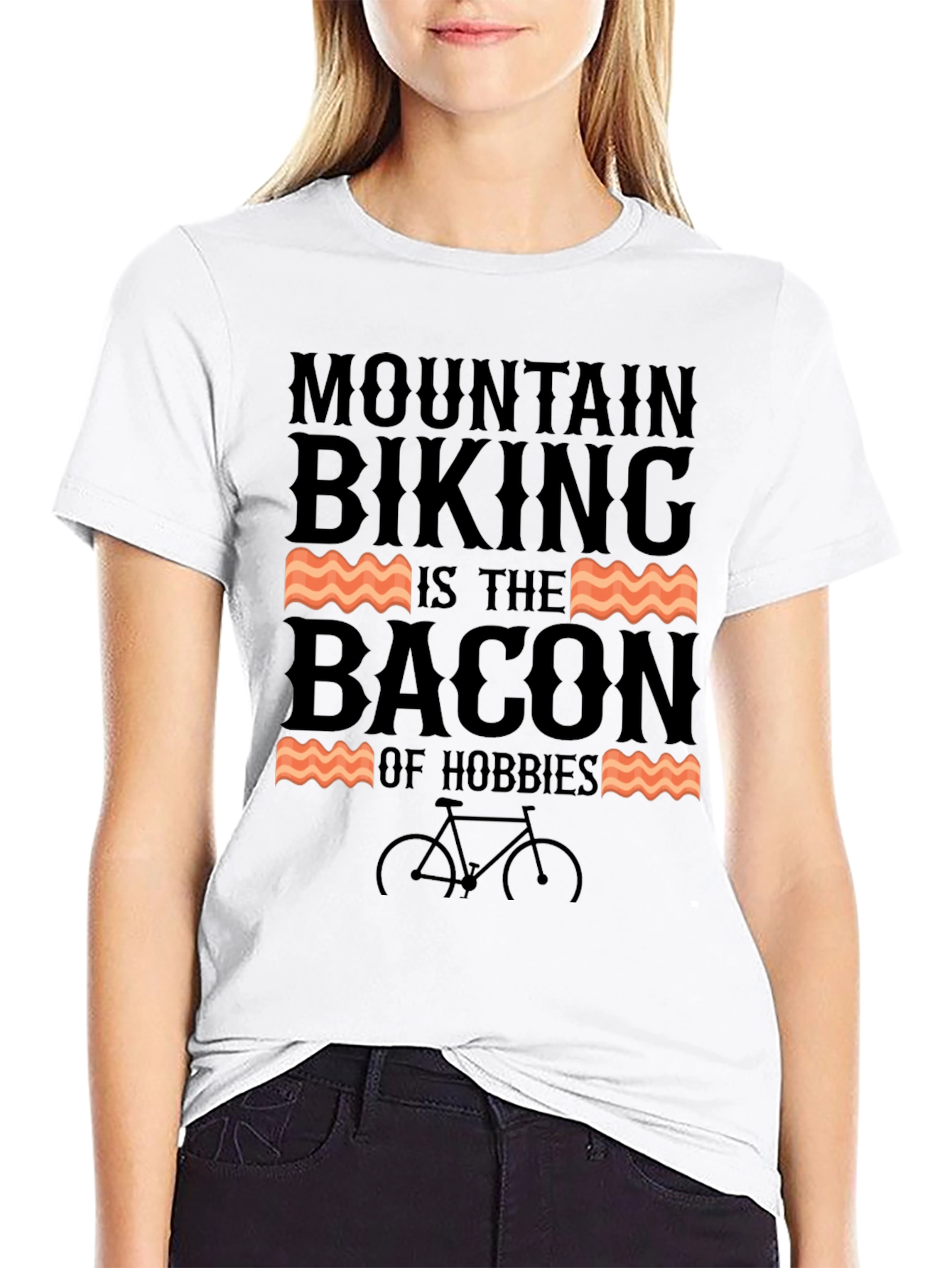 Mountain Biking is The Bacon of Hobbies T-Shirt