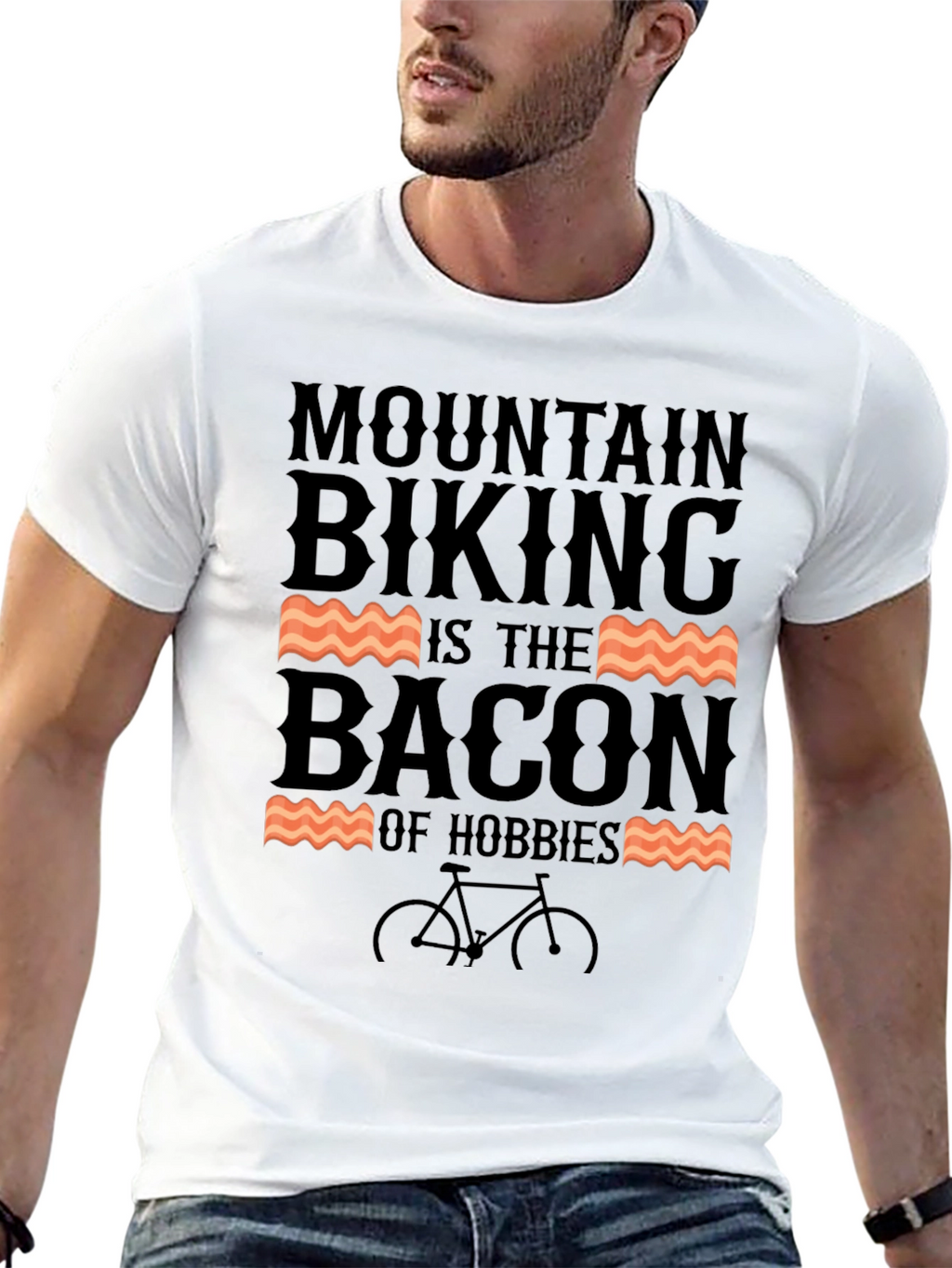 Mountain Biking is The Bacon of Hobbies T-Shirt