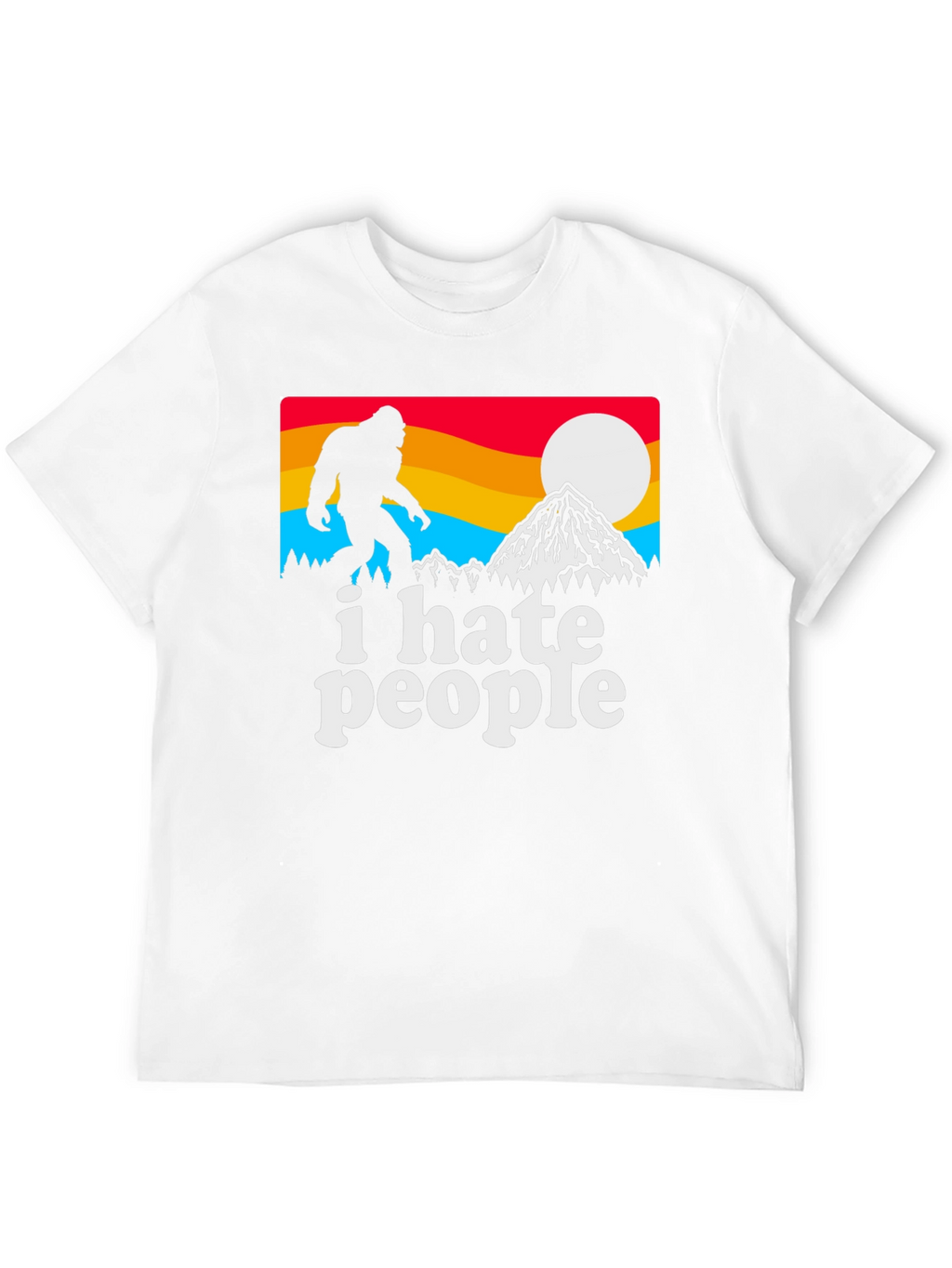 I Hate People Bigfoot Graphic Tee