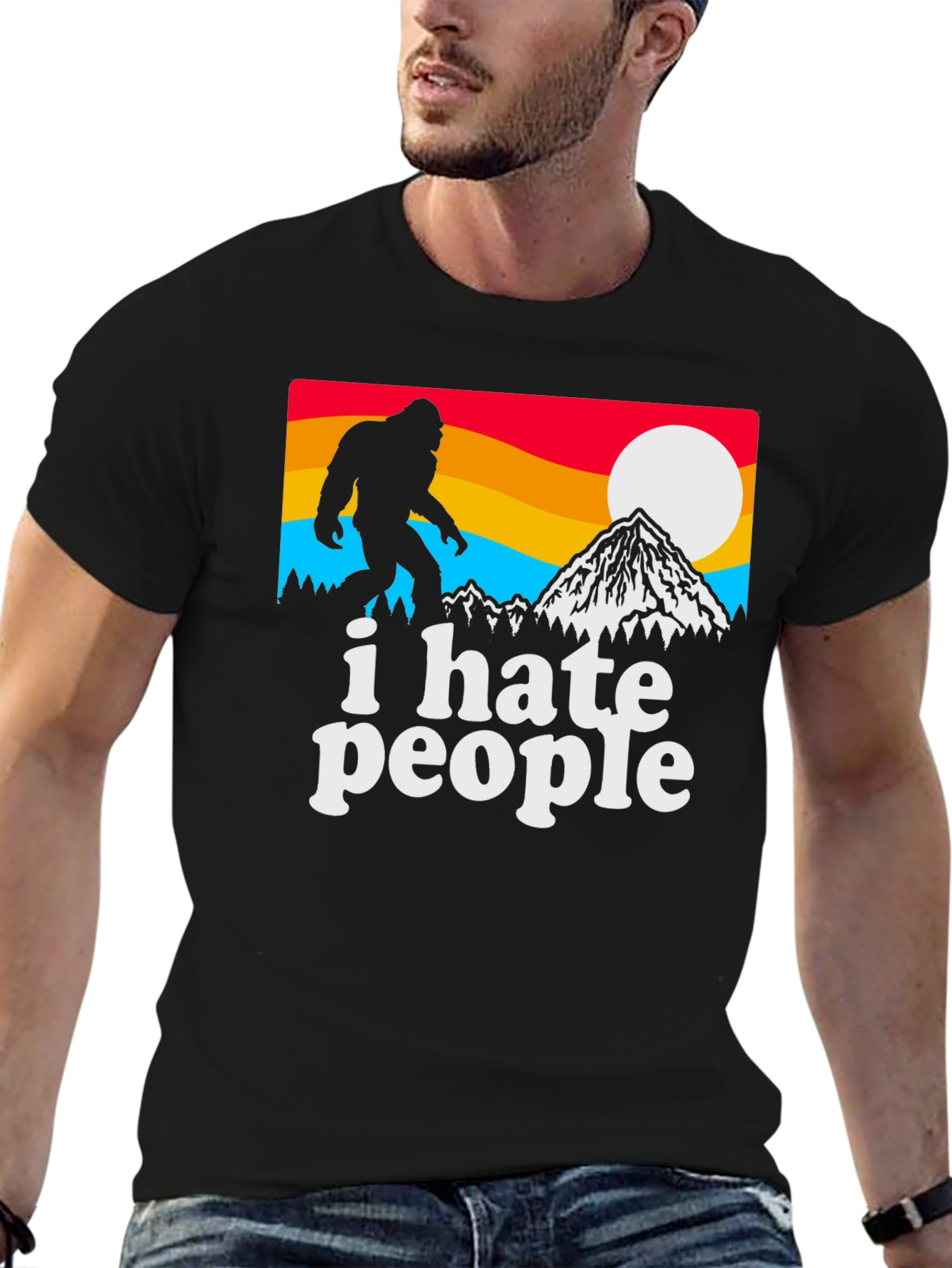 I Hate People Bigfoot Graphic Tee