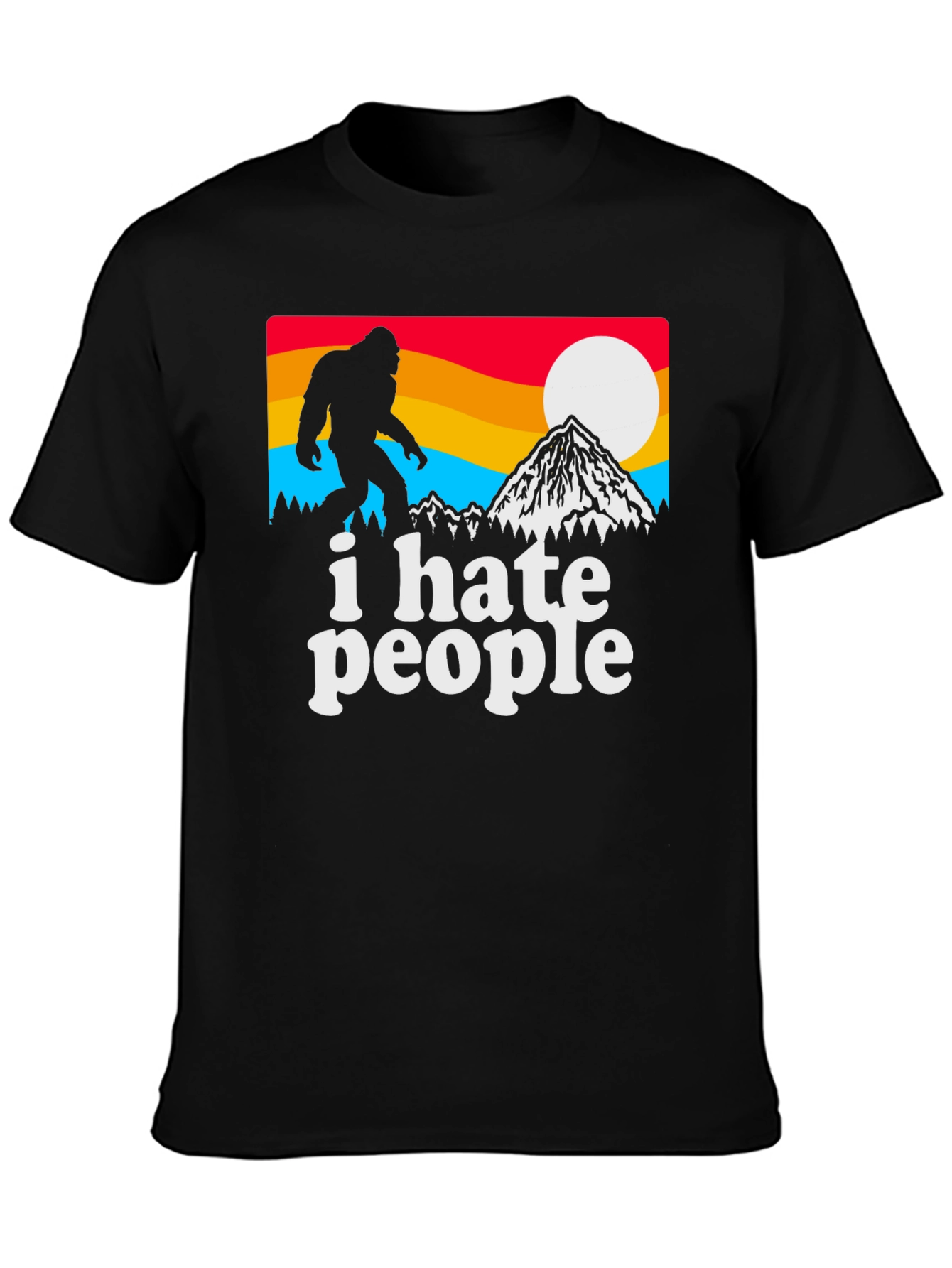 I Hate People Bigfoot Graphic Tee