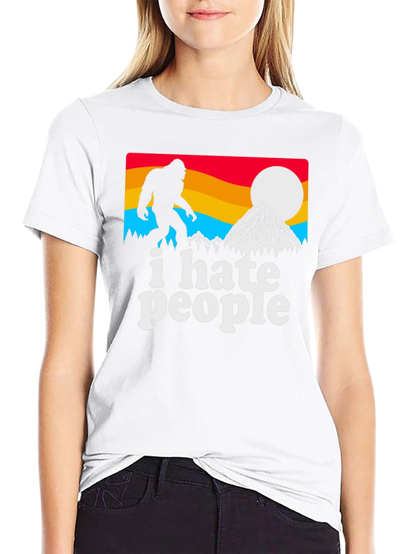 I Hate People Bigfoot Graphic Tee