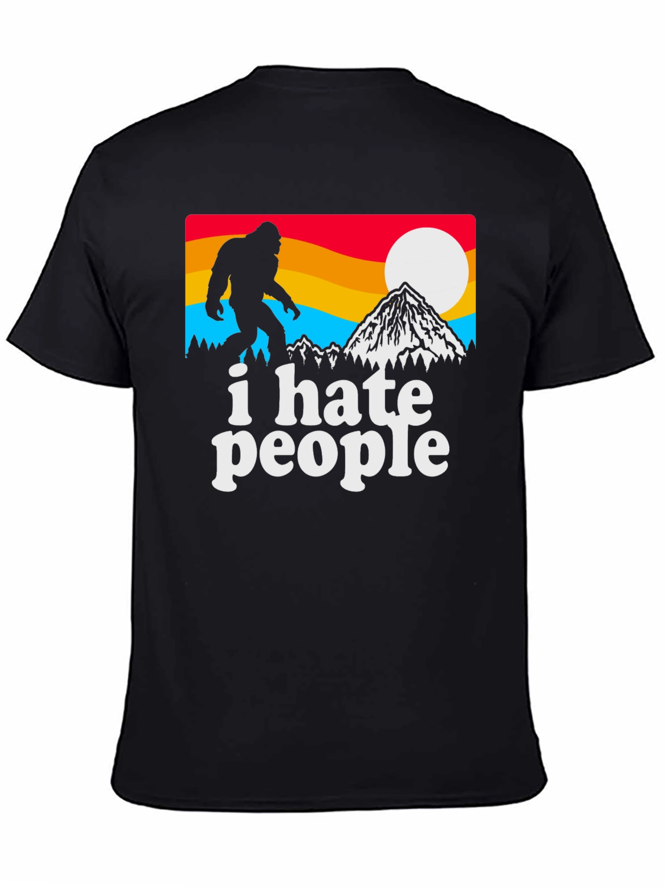 I Hate People Bigfoot Graphic Tee