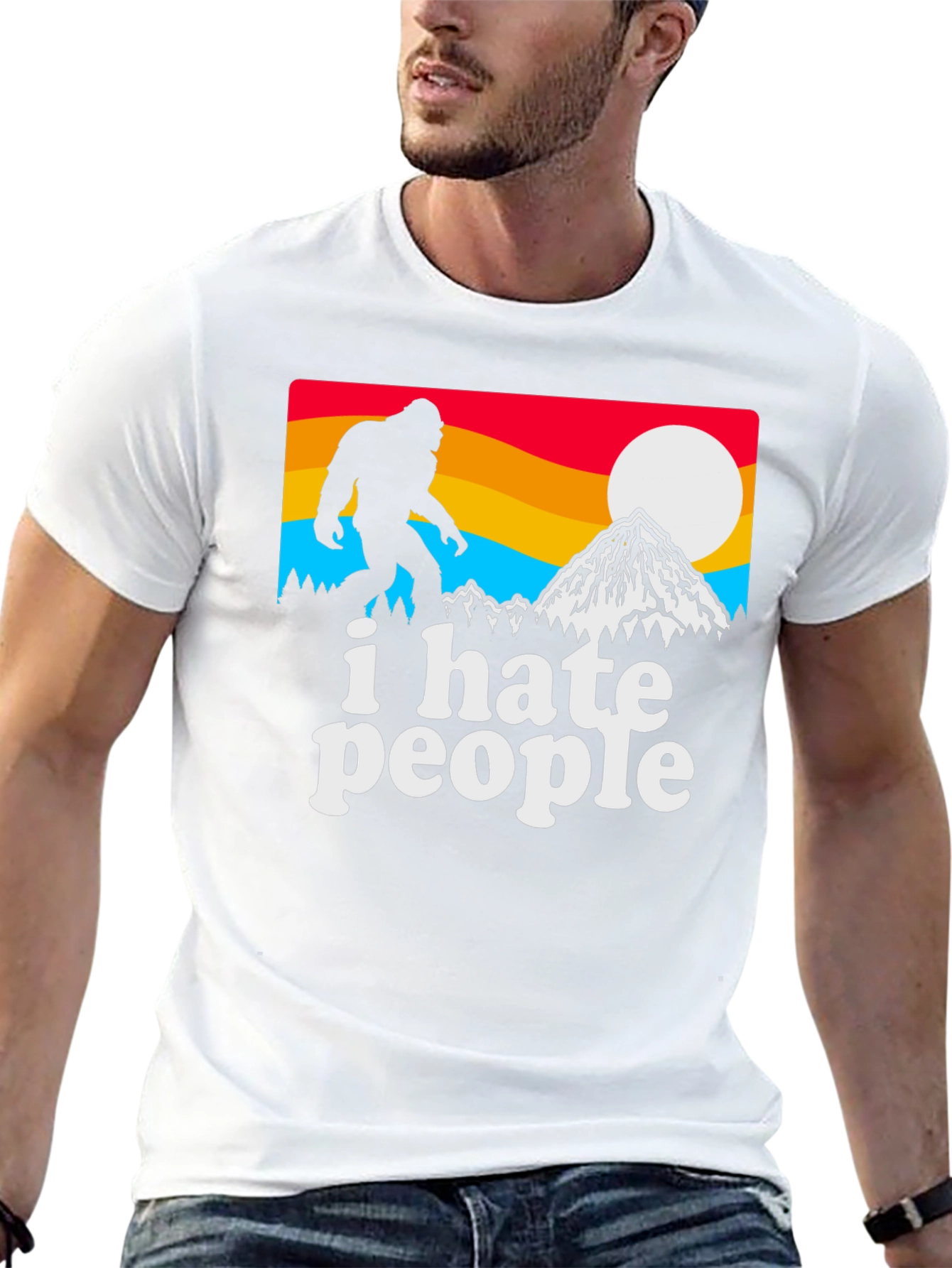 I Hate People Bigfoot Graphic Tee