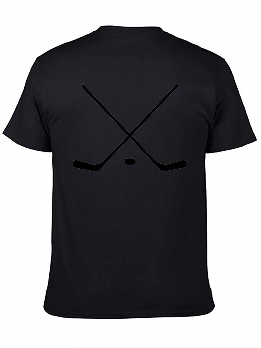 Hockey Sticks Graphic T-Shirt - Black