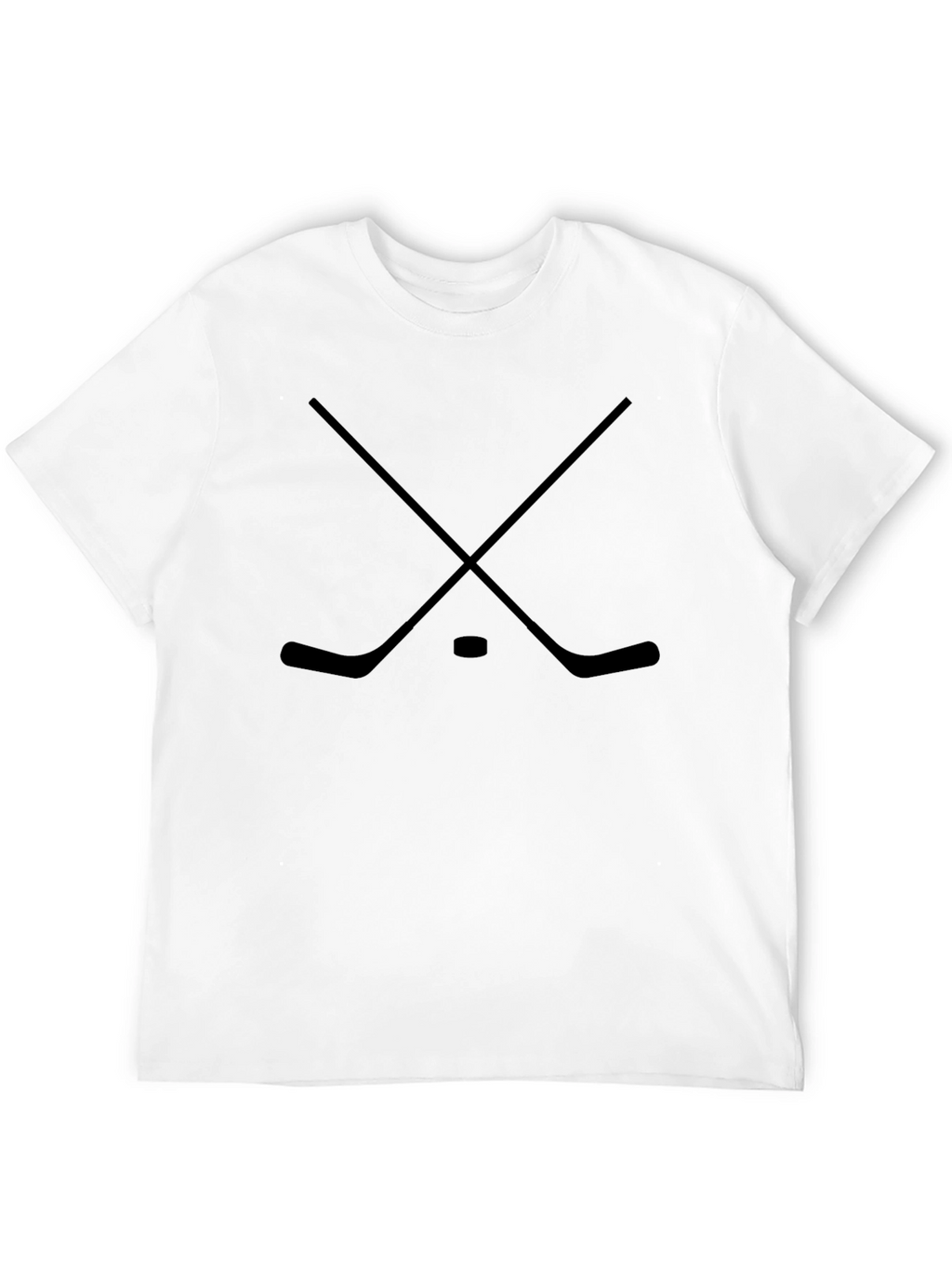 Hockey Sticks Graphic T-Shirt - Black