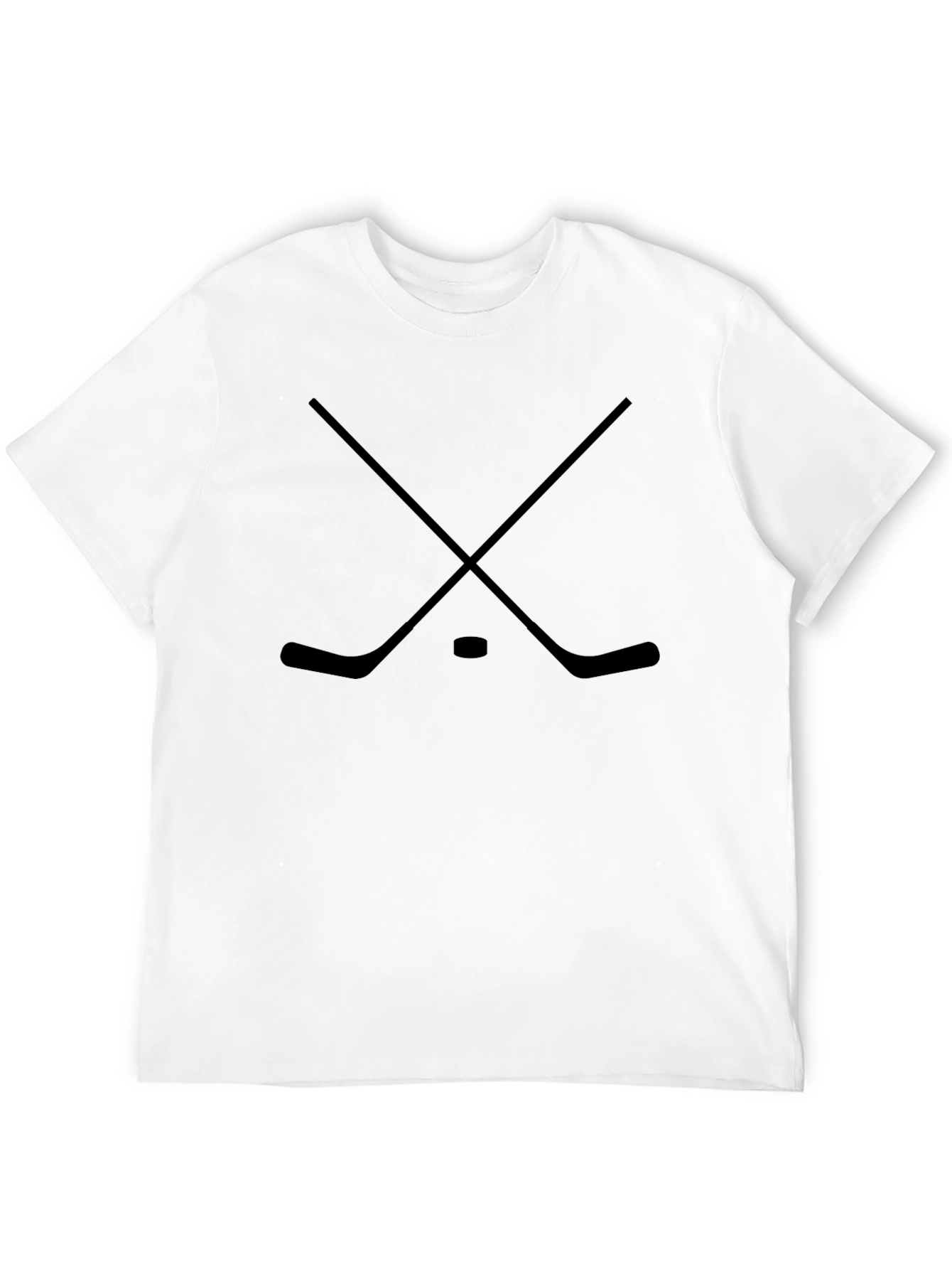 Hockey Sticks Graphic T-Shirt - Black