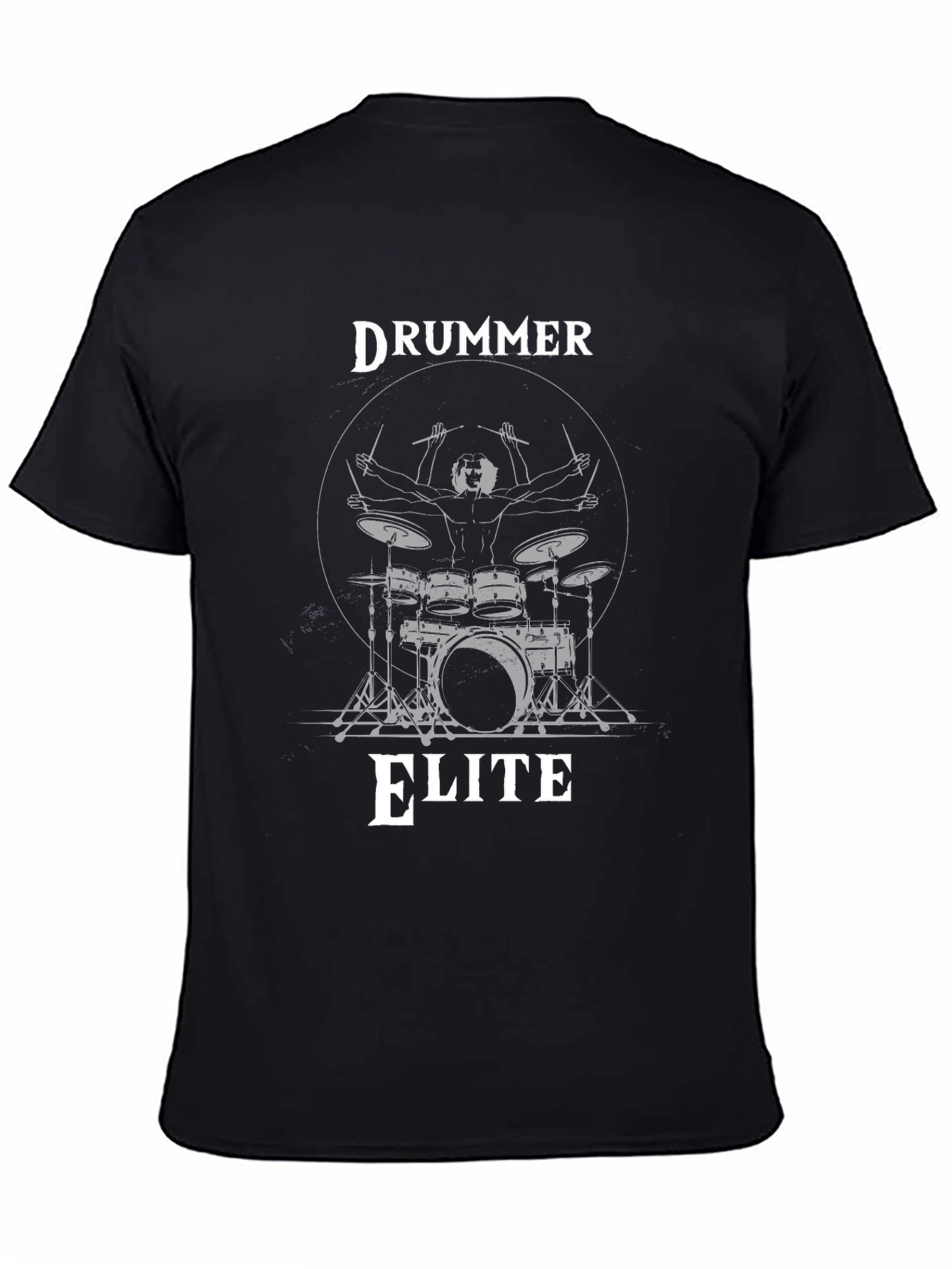 Drummer Elite Black Graphic Tee