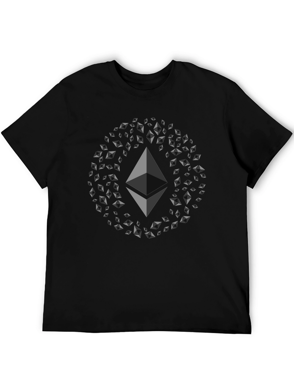 Ethereum Crypto Graphic T-Shirt - Black