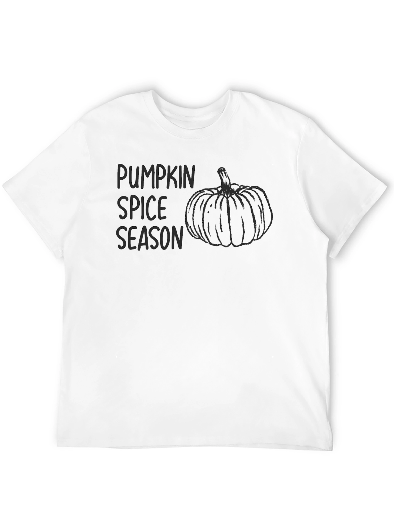 Pumpkin Spice Season Black T-Shirt