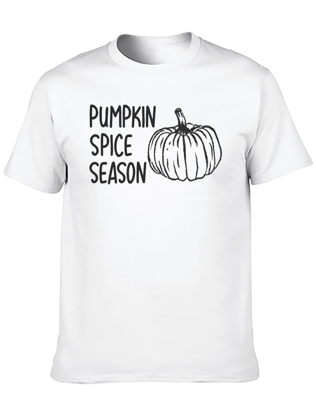 Pumpkin Spice Season Black T-Shirt