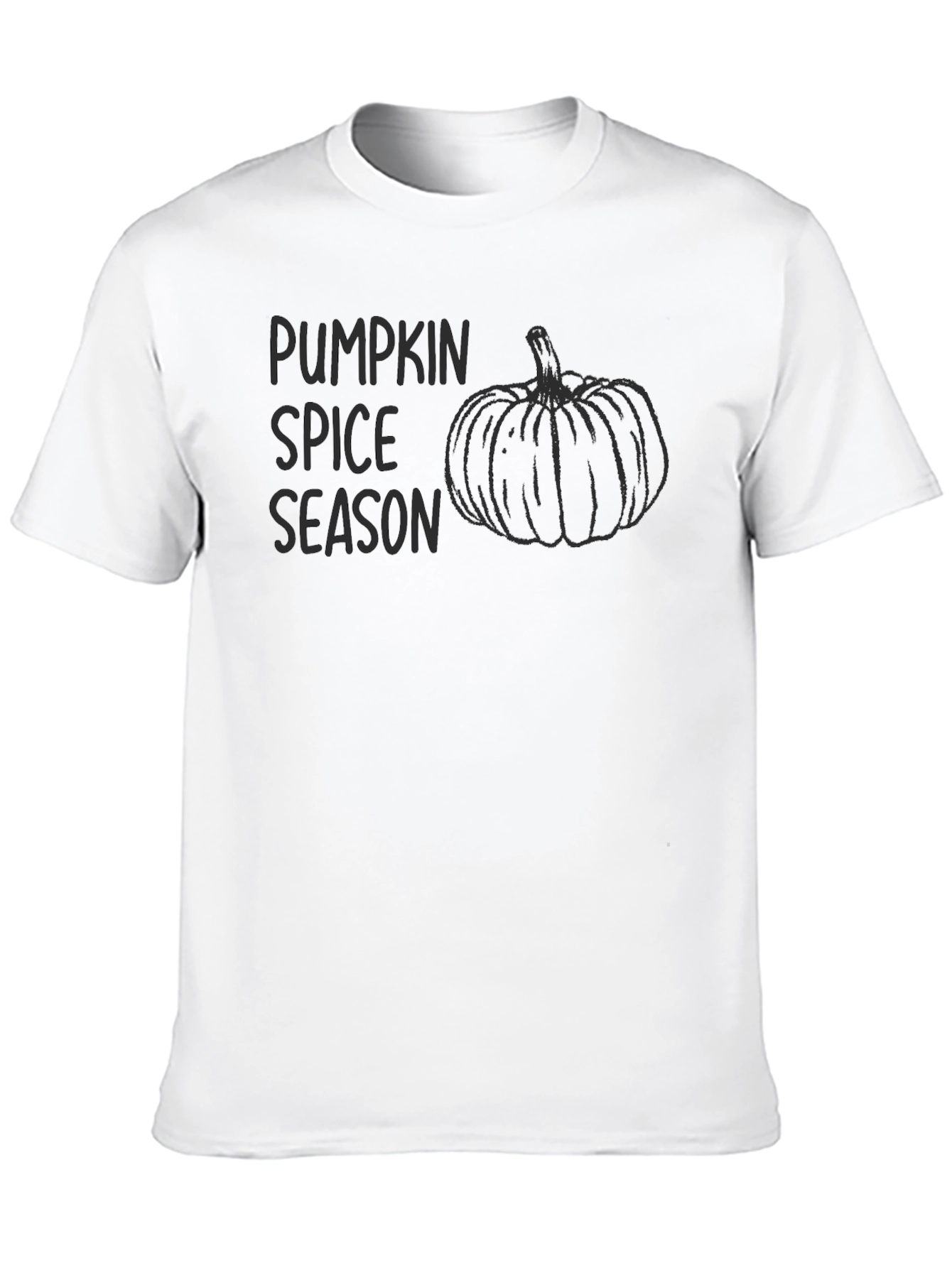 Pumpkin Spice Season Black T-Shirt