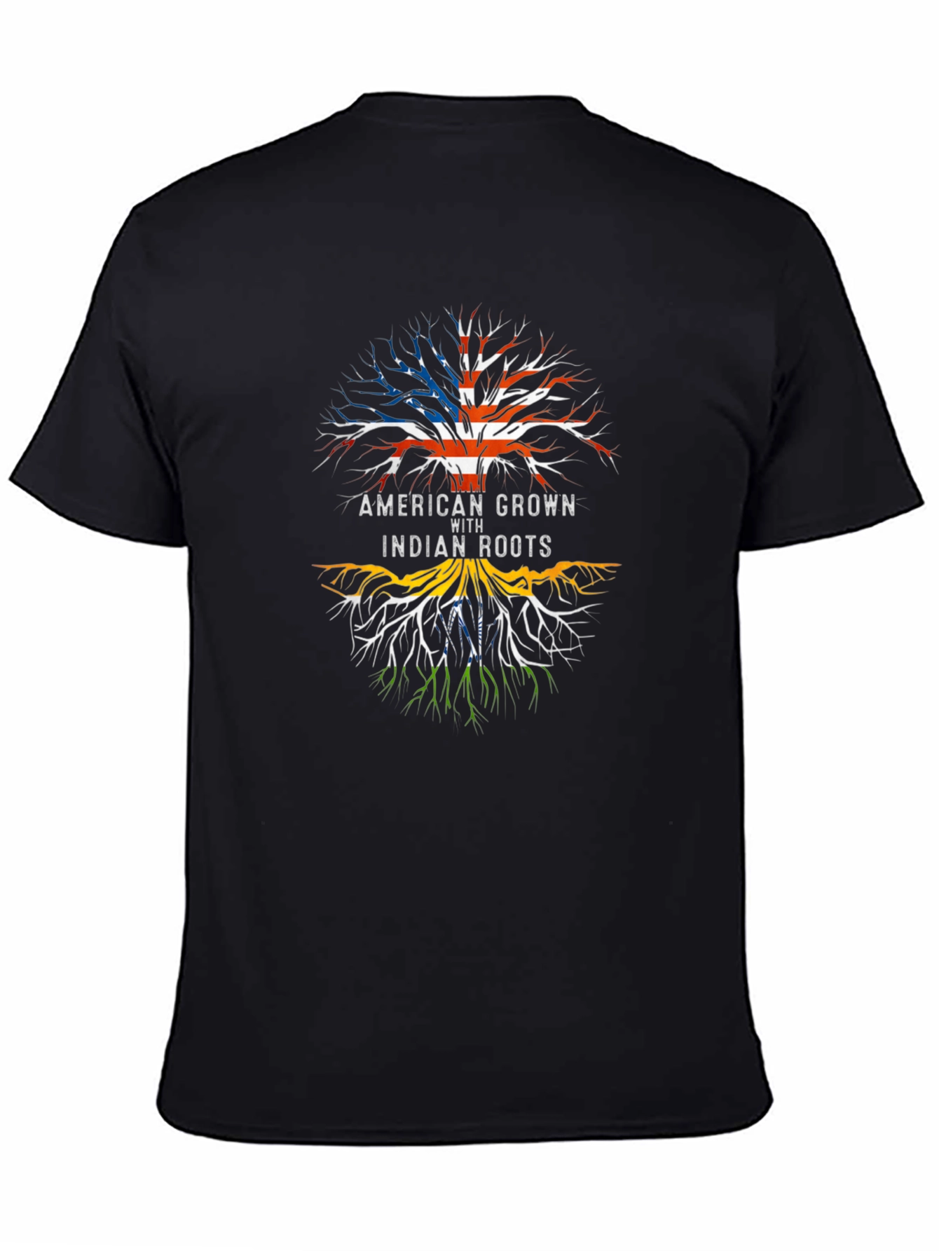 American Grown with Indian Roots Tree T-Shirt