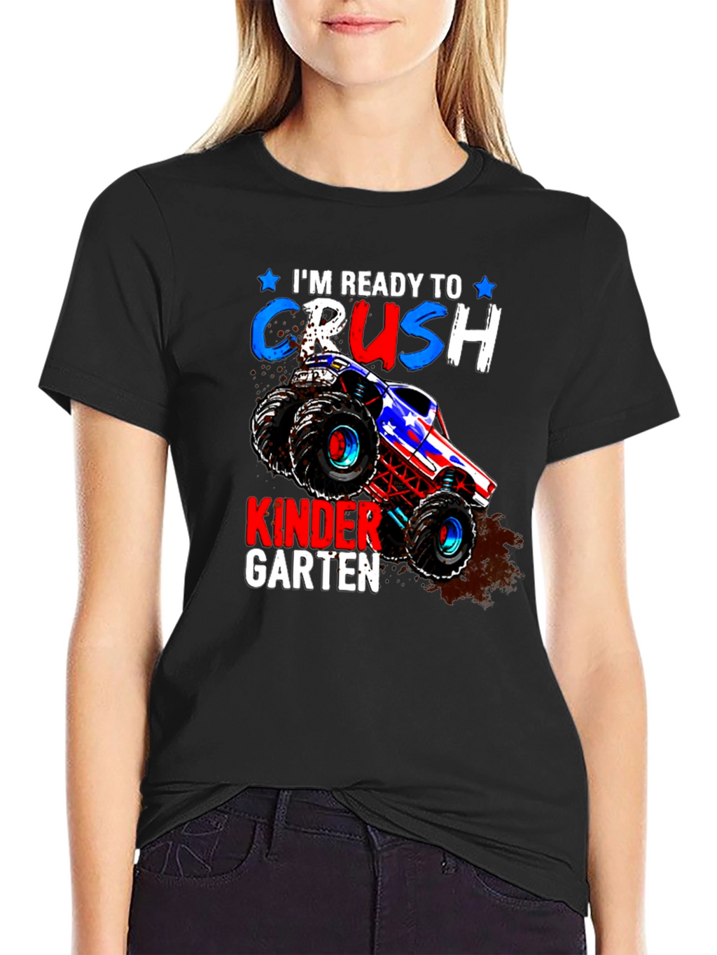 Ready to Crush Kindergarten Monster Truck T-Shirt