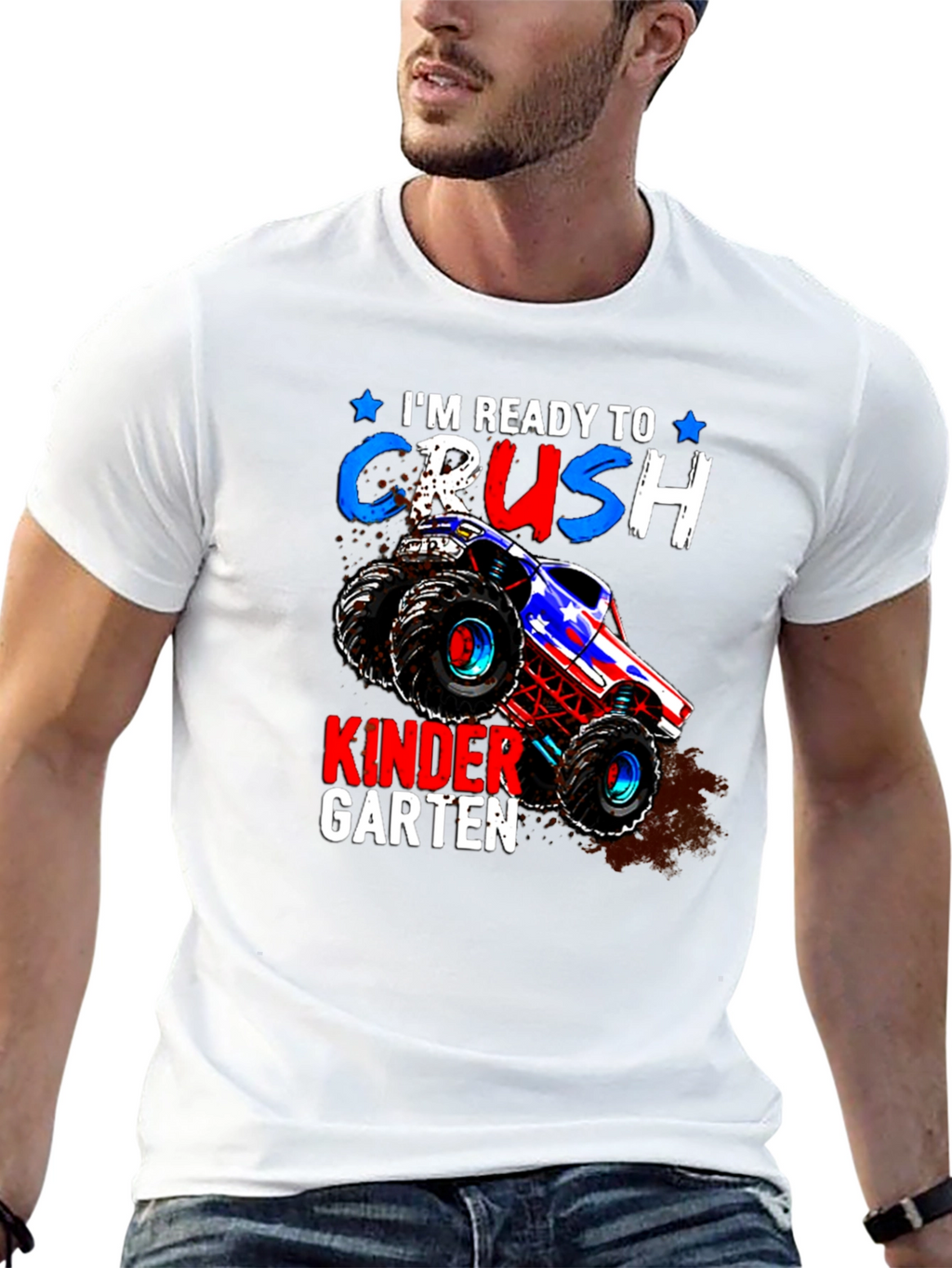 Ready to Crush Kindergarten Monster Truck T-Shirt