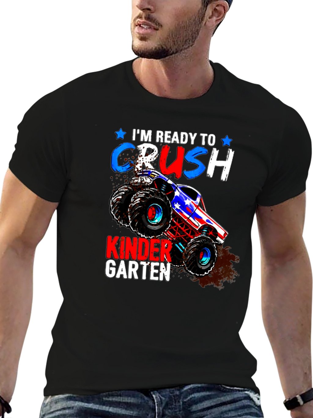 Ready to Crush Kindergarten Monster Truck T-Shirt