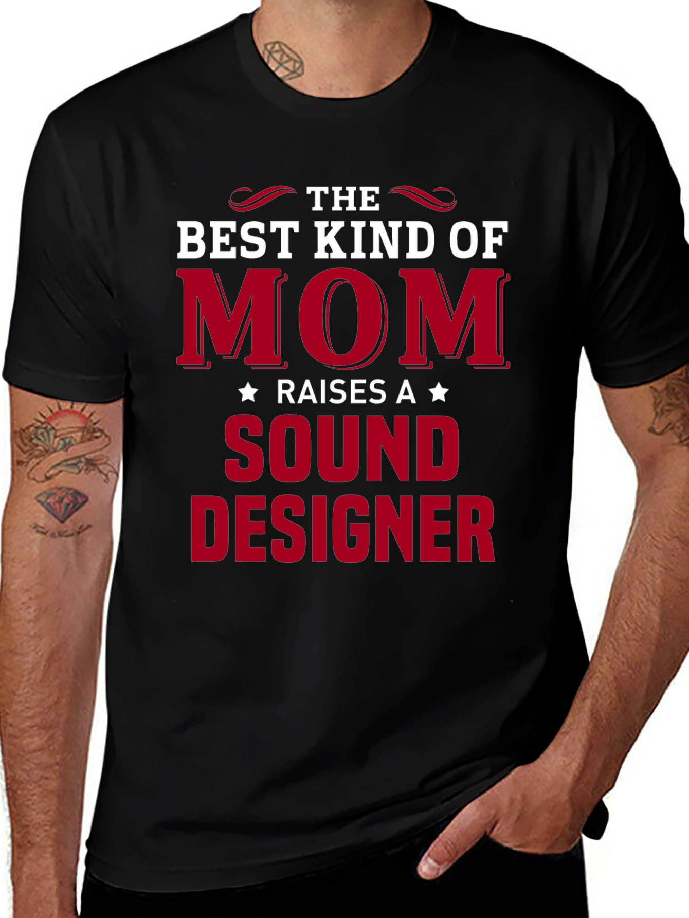 Best Kind of Mom Sound Designer Graphic T-Shirt
