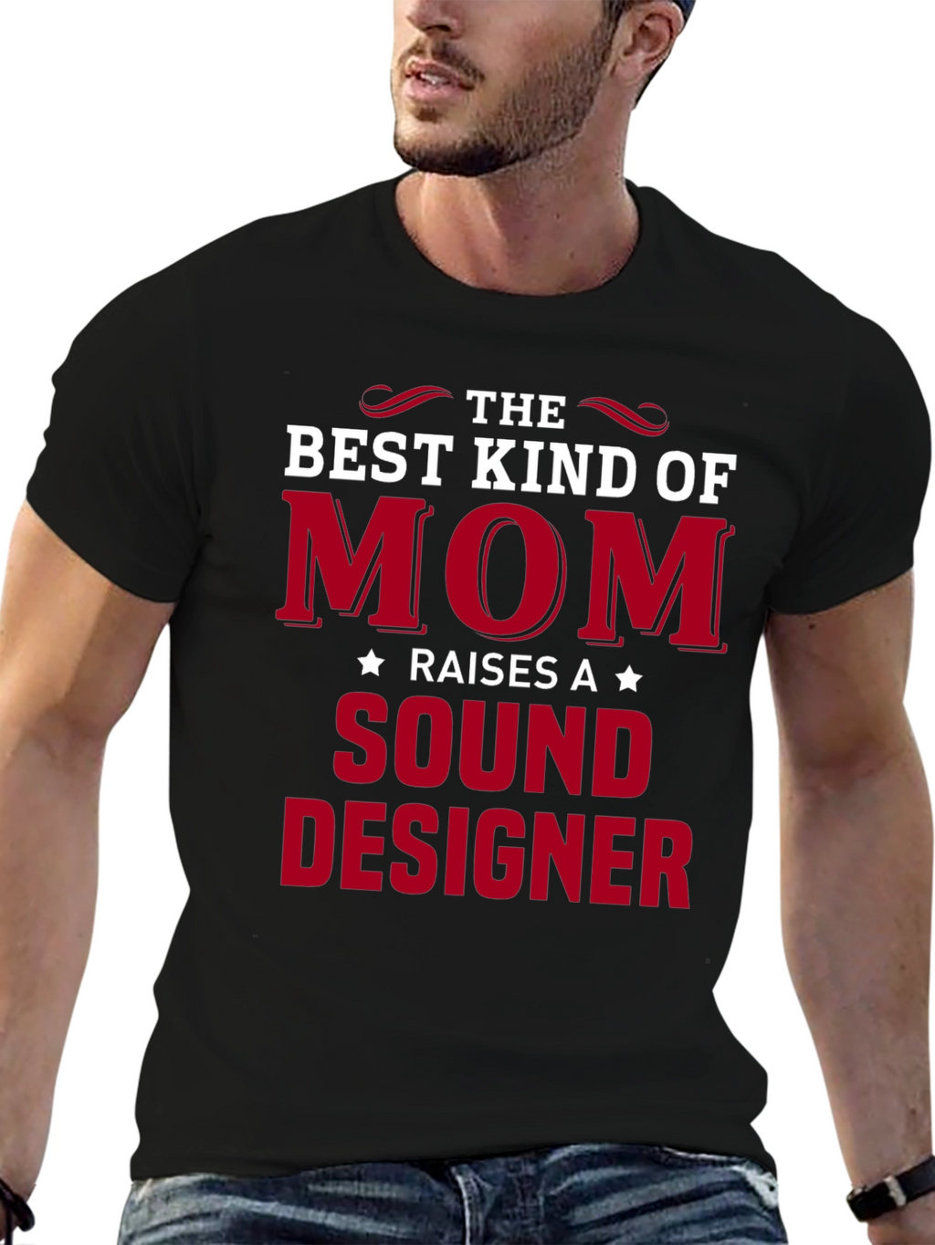 Best Kind of Mom Sound Designer Graphic T-Shirt