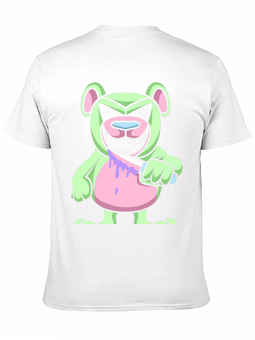 Psycho Bear T-Shirt - Edgy Cartoon Graphic Tee
