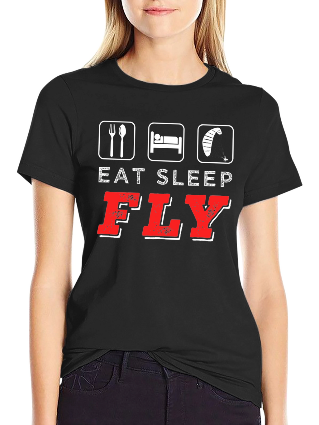 Eat Sleep Fly T-Shirt | Kitesurfing Tee