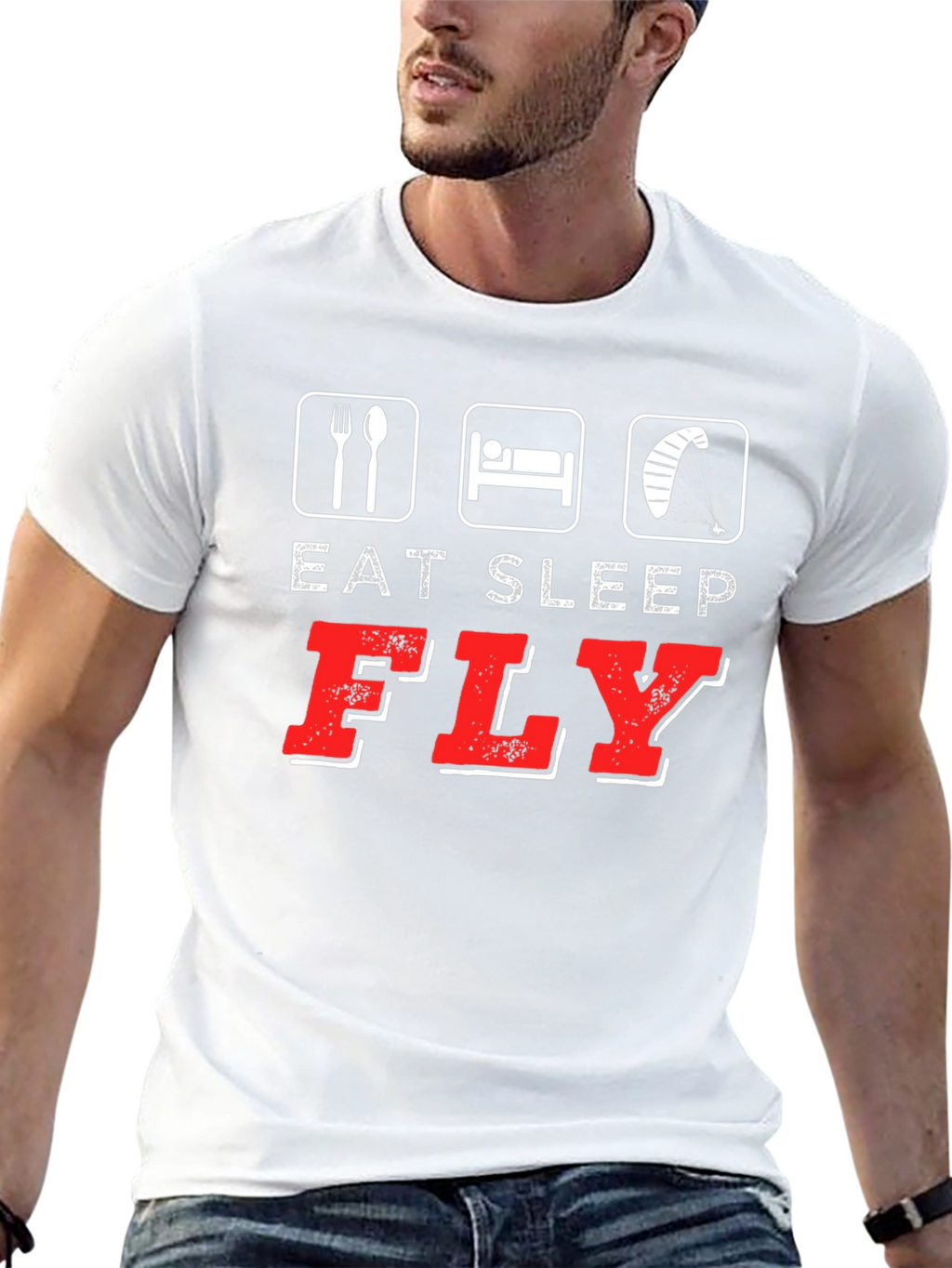 Eat Sleep Fly T-Shirt | Kitesurfing Tee