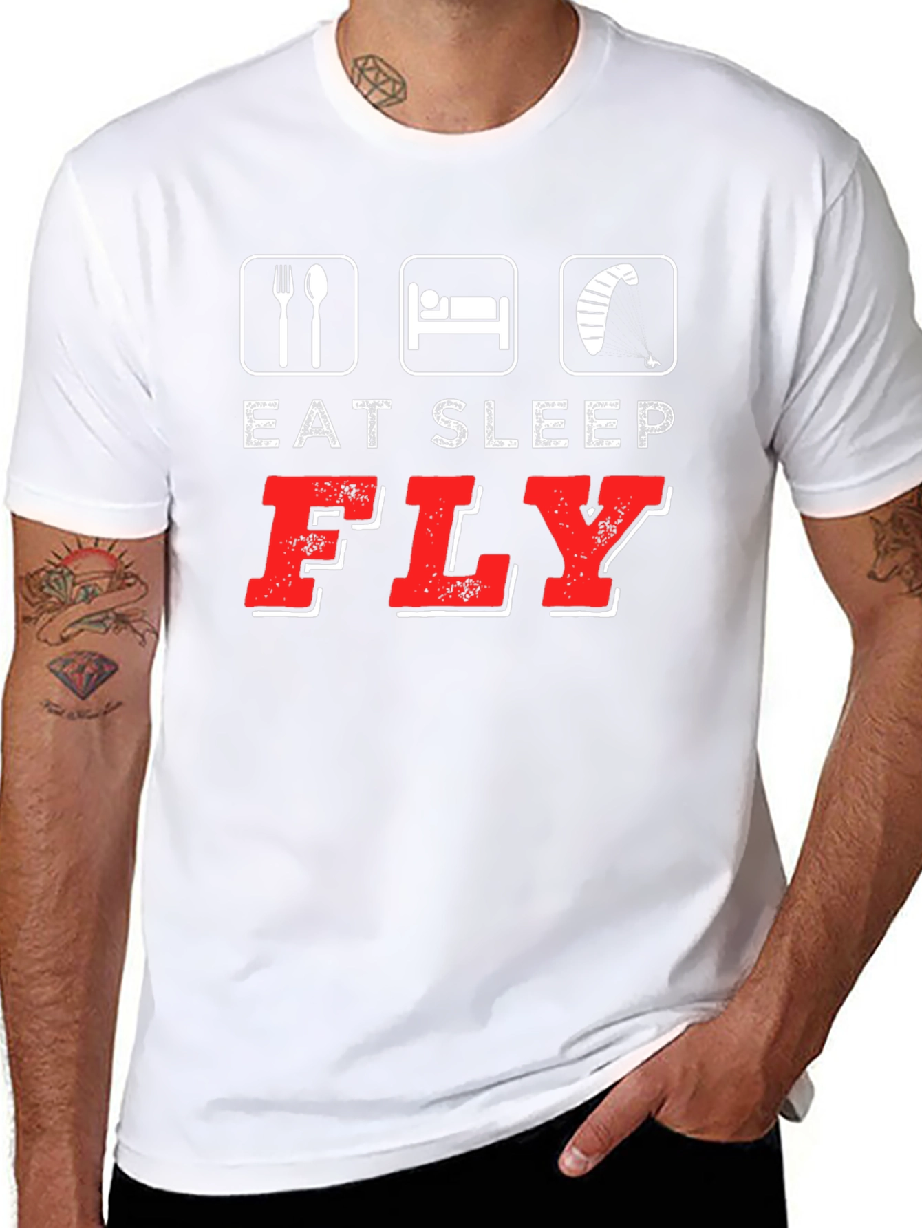 Eat Sleep Fly T-Shirt | Kitesurfing Tee