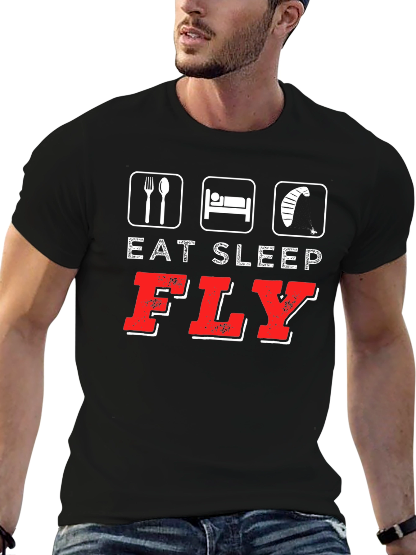 Eat Sleep Fly T-Shirt | Kitesurfing Tee