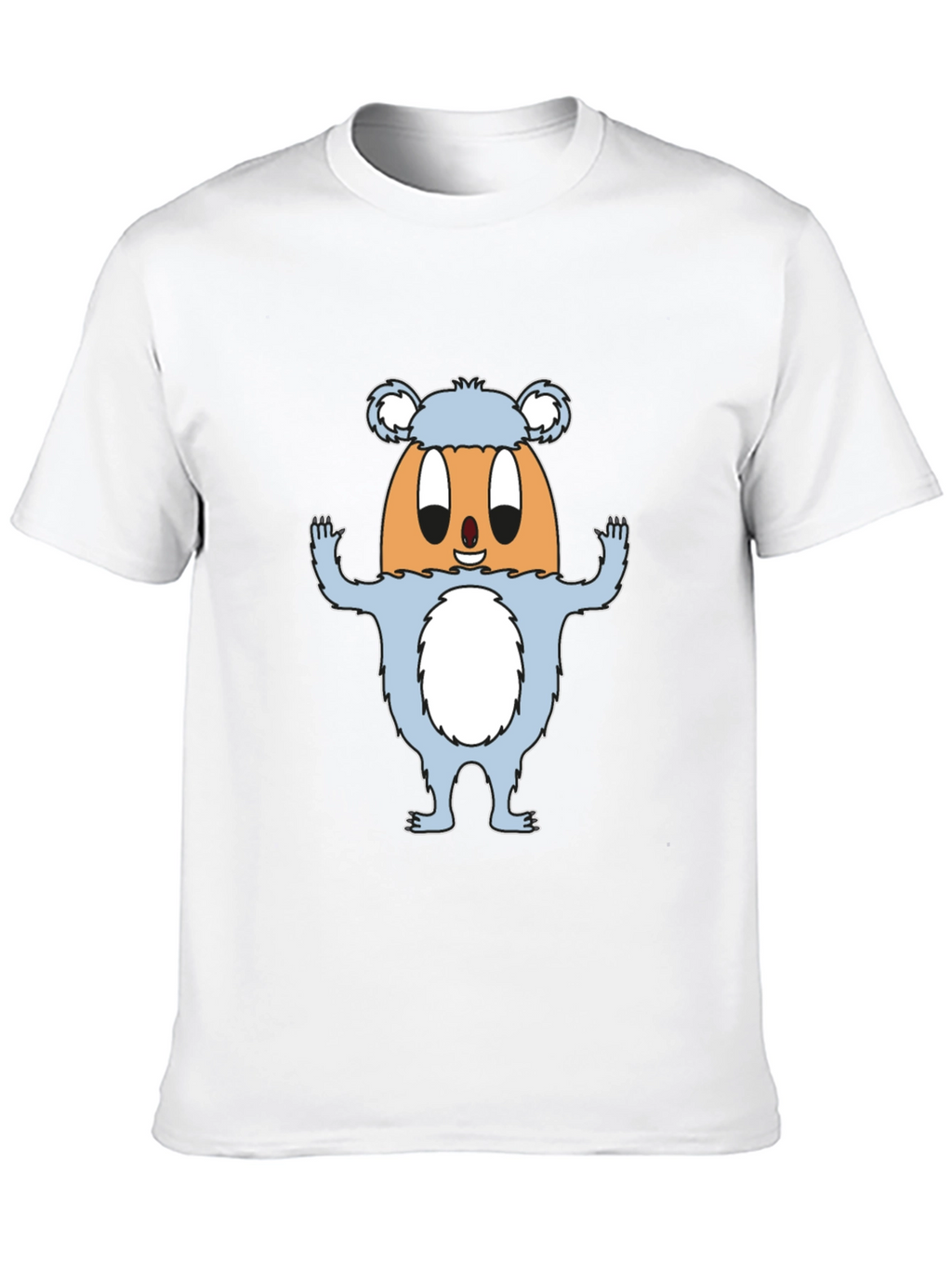 Funny Egg Monster Graphic Black T-Shirt