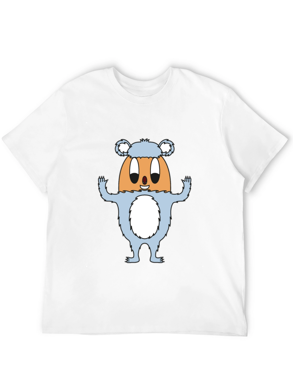Funny Egg Monster Graphic Black T-Shirt