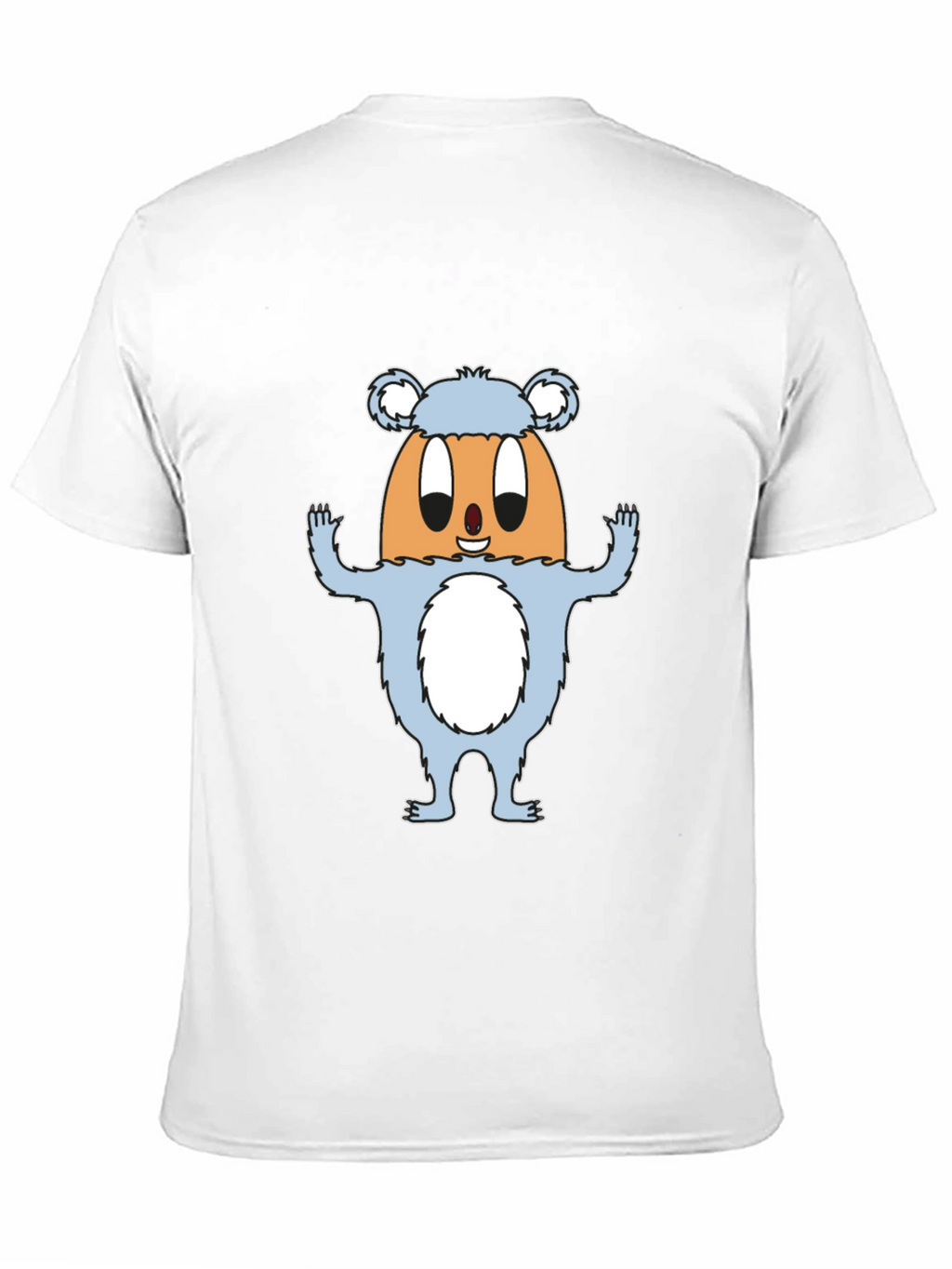 Funny Egg Monster Graphic Black T-Shirt