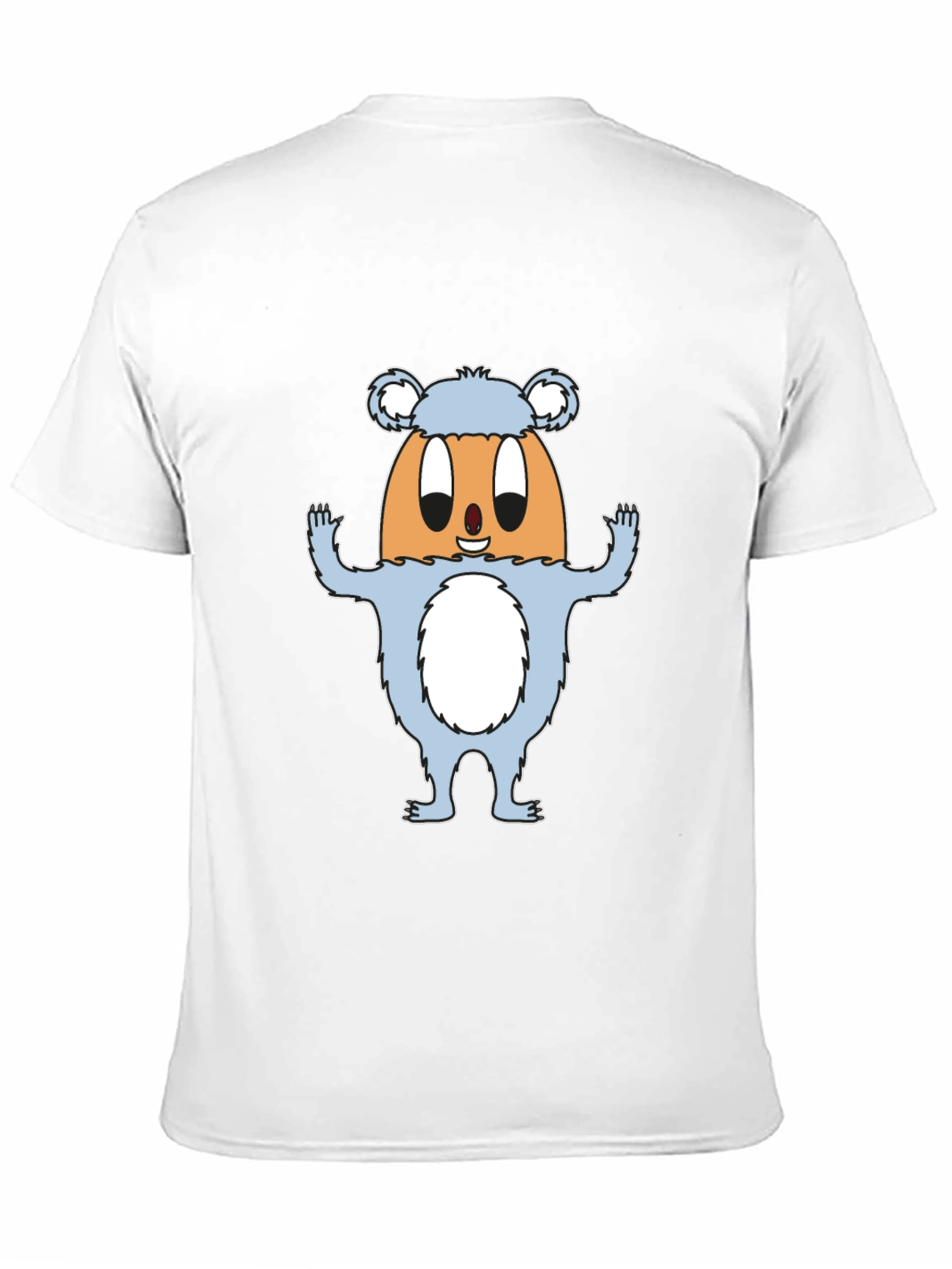 Funny Egg Monster Graphic Black T-Shirt
