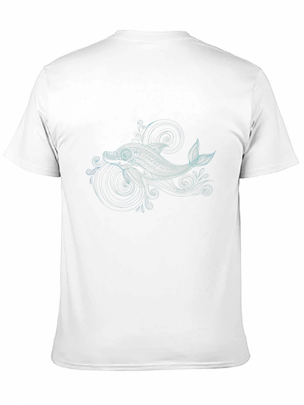 Dolphin Graphic Tee - Black Cotton Comfort