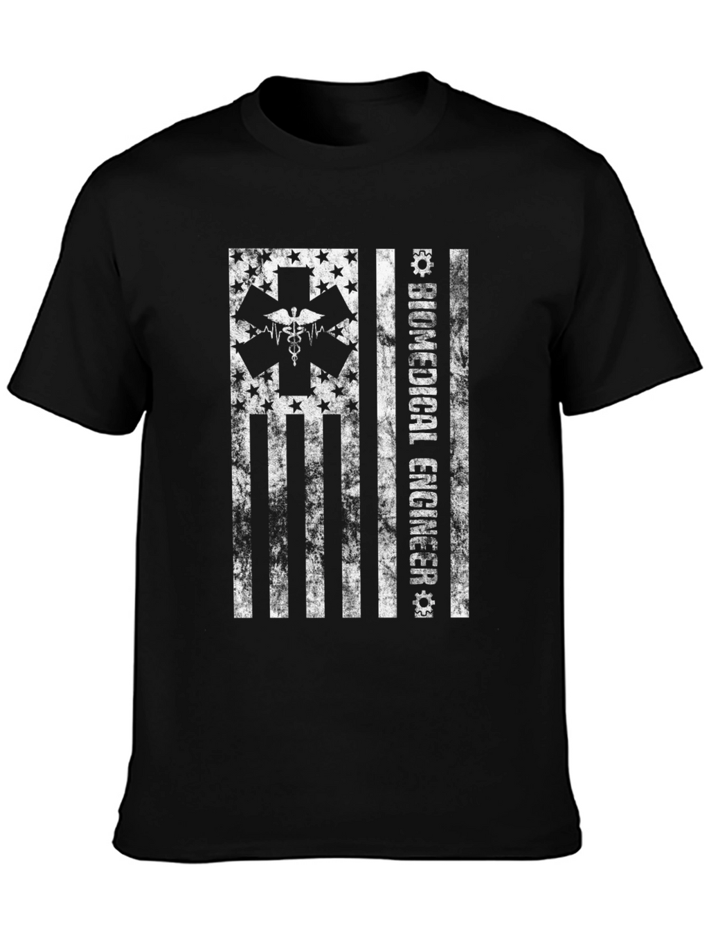 Biomedical Engineer American Flag Graphic T-Shirt