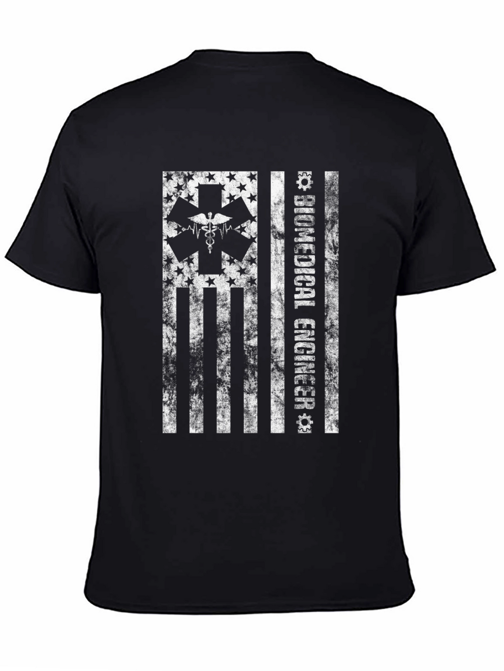 Biomedical Engineer American Flag Graphic T-Shirt