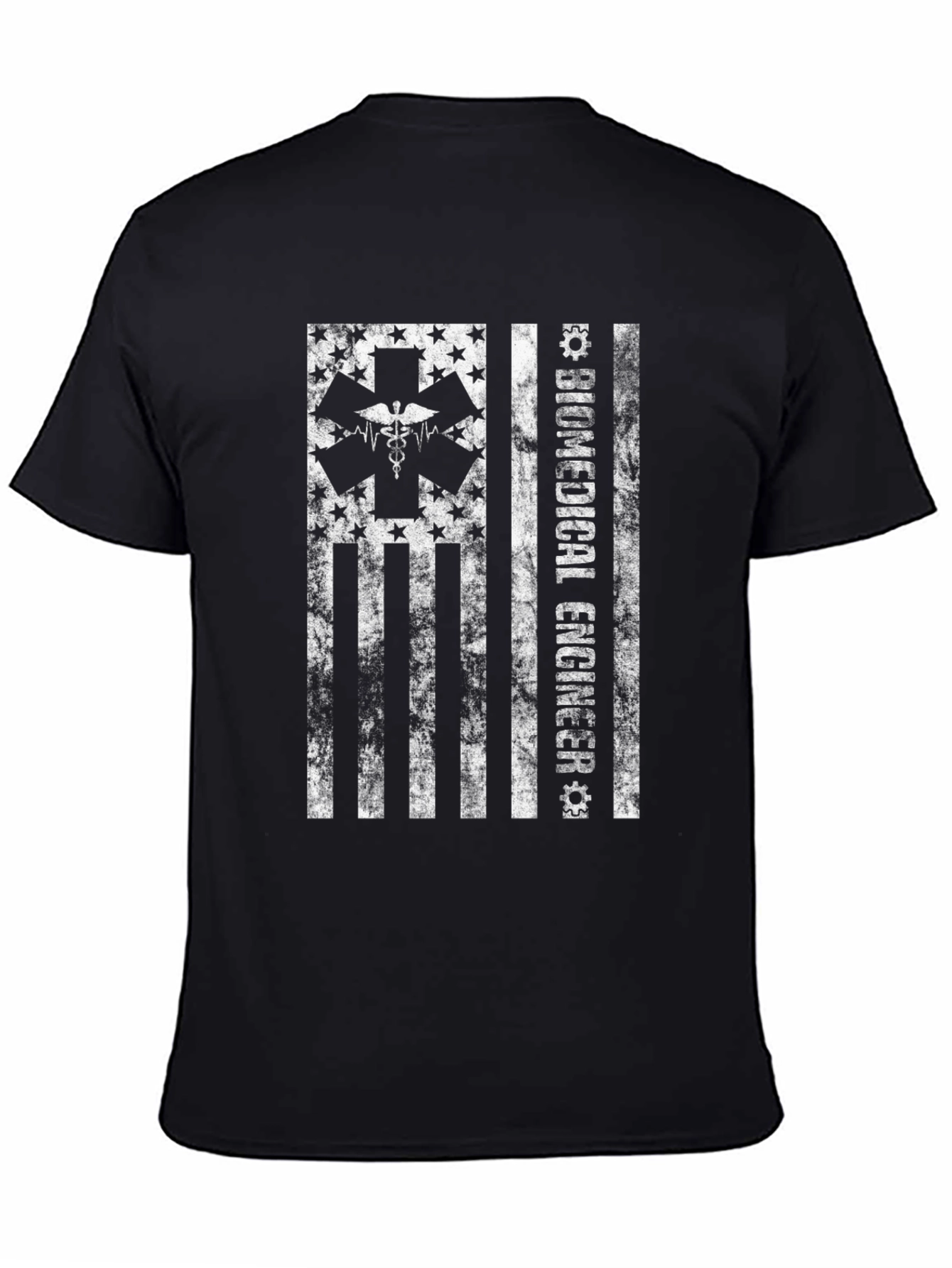 Biomedical Engineer American Flag Graphic T-Shirt