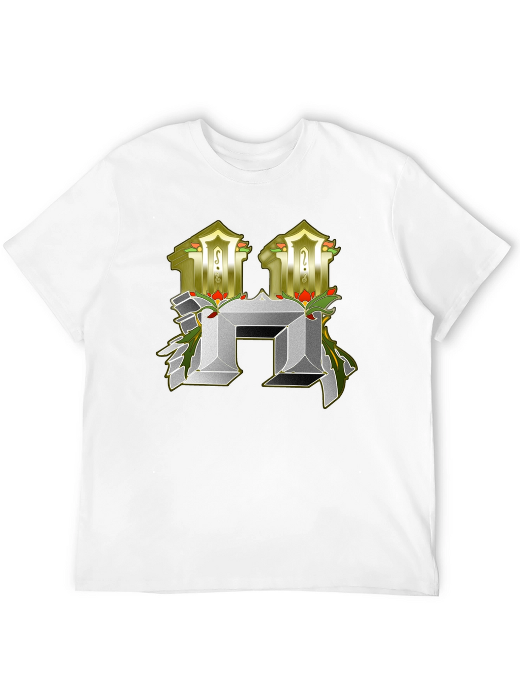 Abstract H Letter T-Shirt