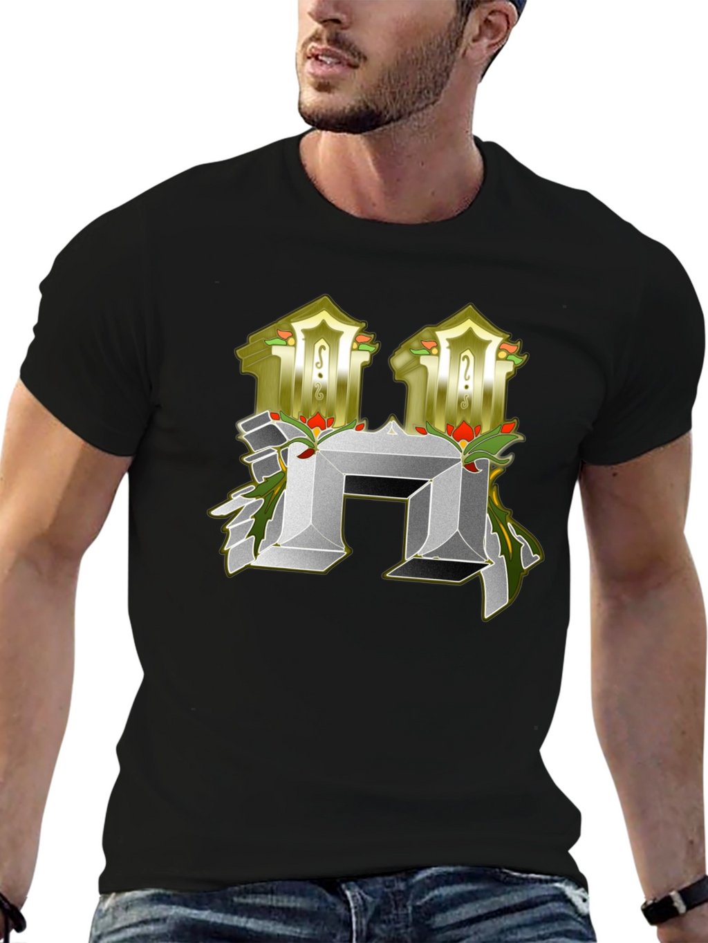 Abstract H Letter T-Shirt