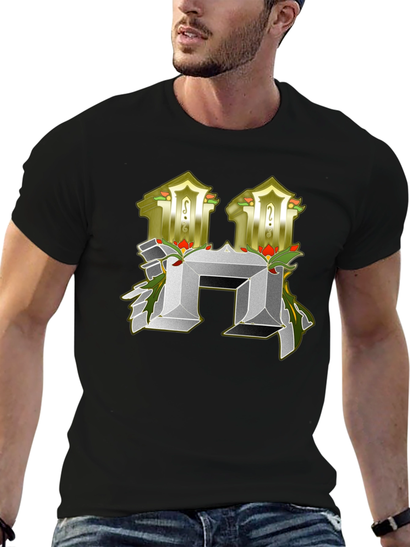 Abstract H Letter T-Shirt