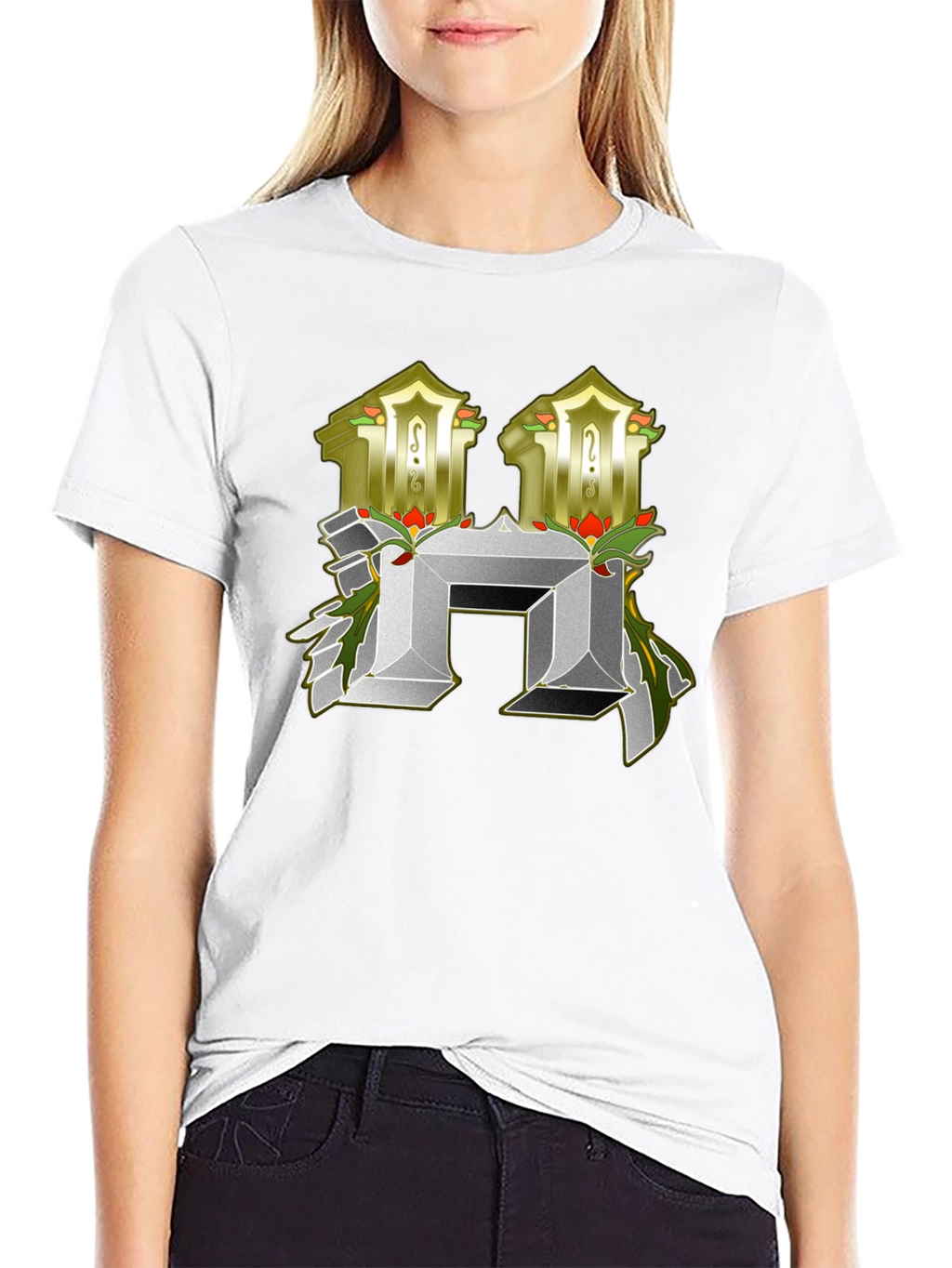 Abstract H Letter T-Shirt