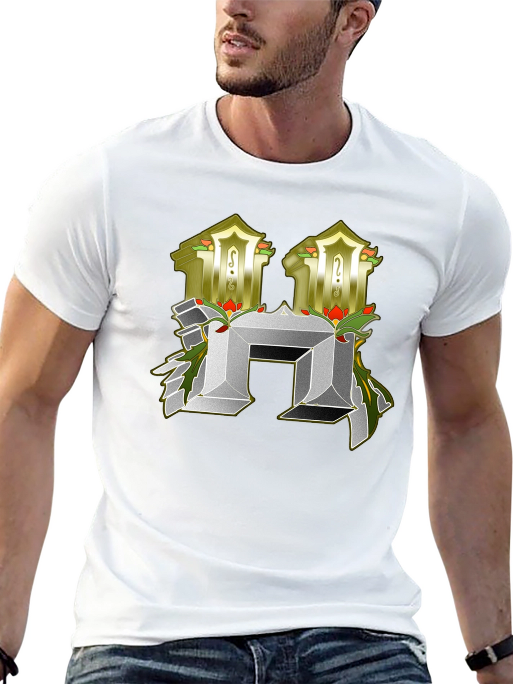 Abstract H Letter T-Shirt