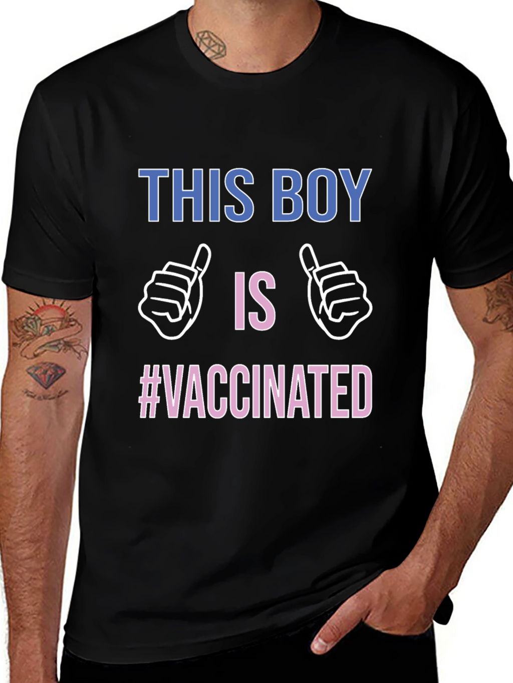 Vaccinated Boy T-Shirt - Support Vaccination