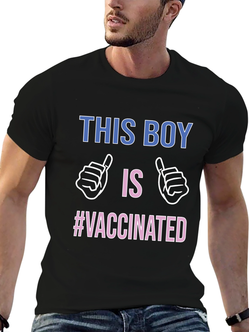 Vaccinated Boy T-Shirt - Support Vaccination