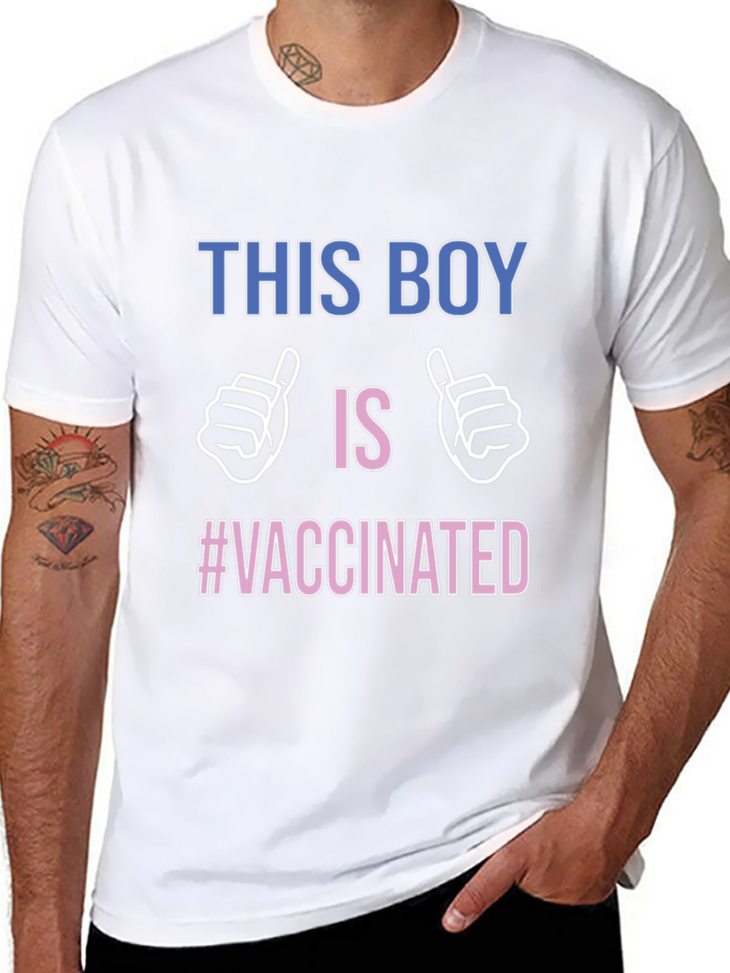 Vaccinated Boy T-Shirt - Support Vaccination