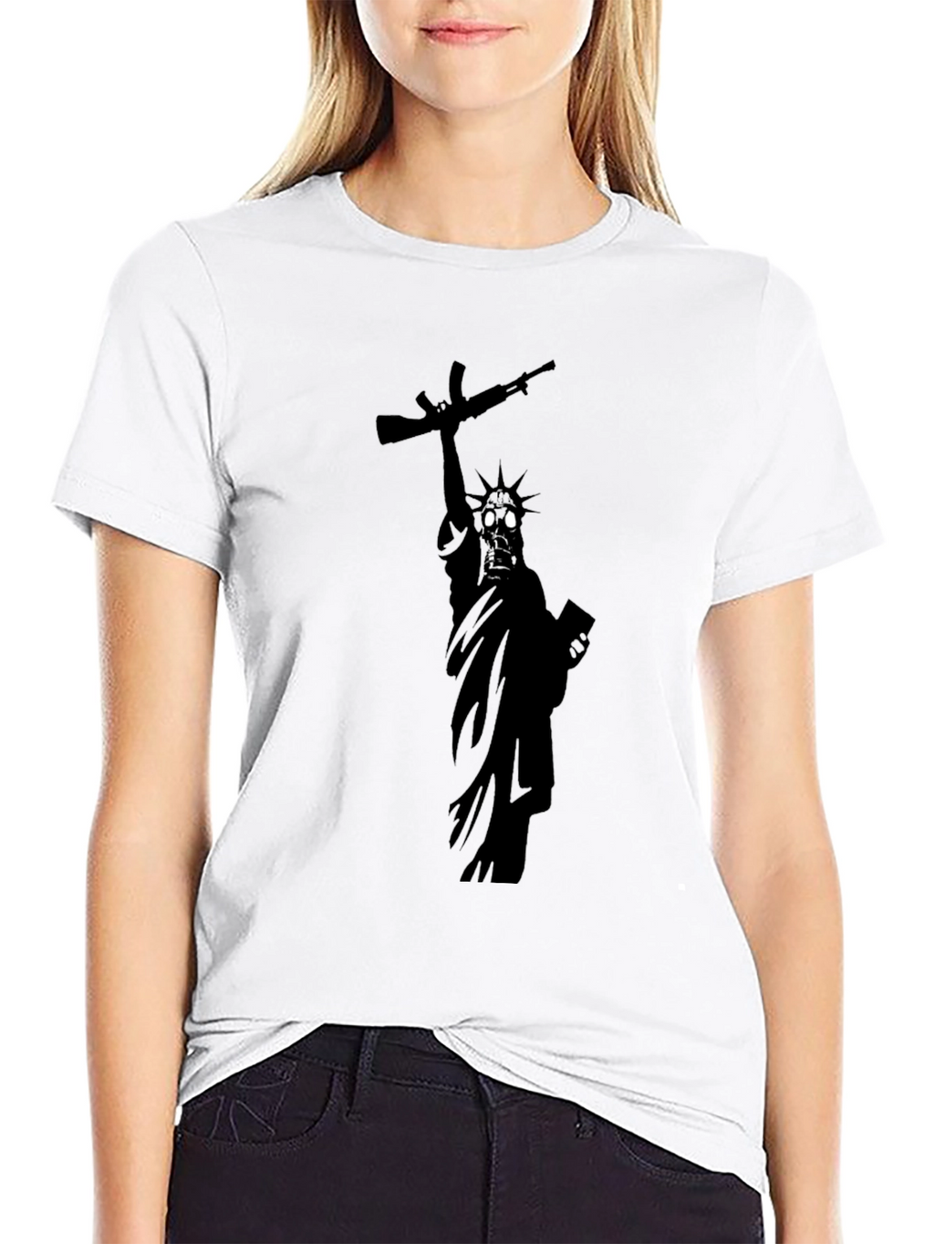 Statue of Liberty AK-47 Graphic T-Shirt
