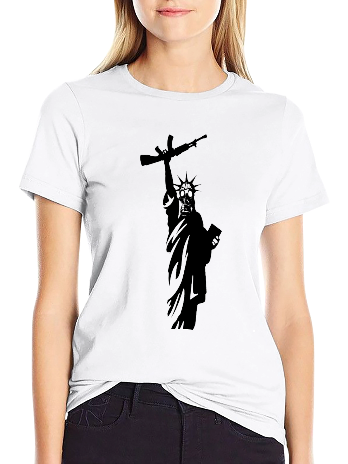 Statue of Liberty AK-47 Graphic T-Shirt