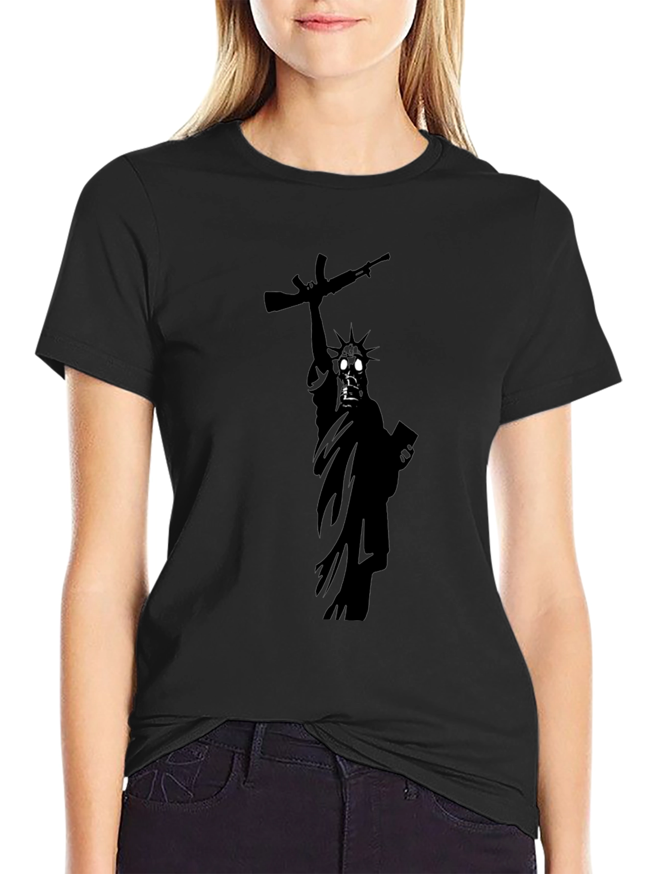 Statue of Liberty AK-47 Graphic T-Shirt