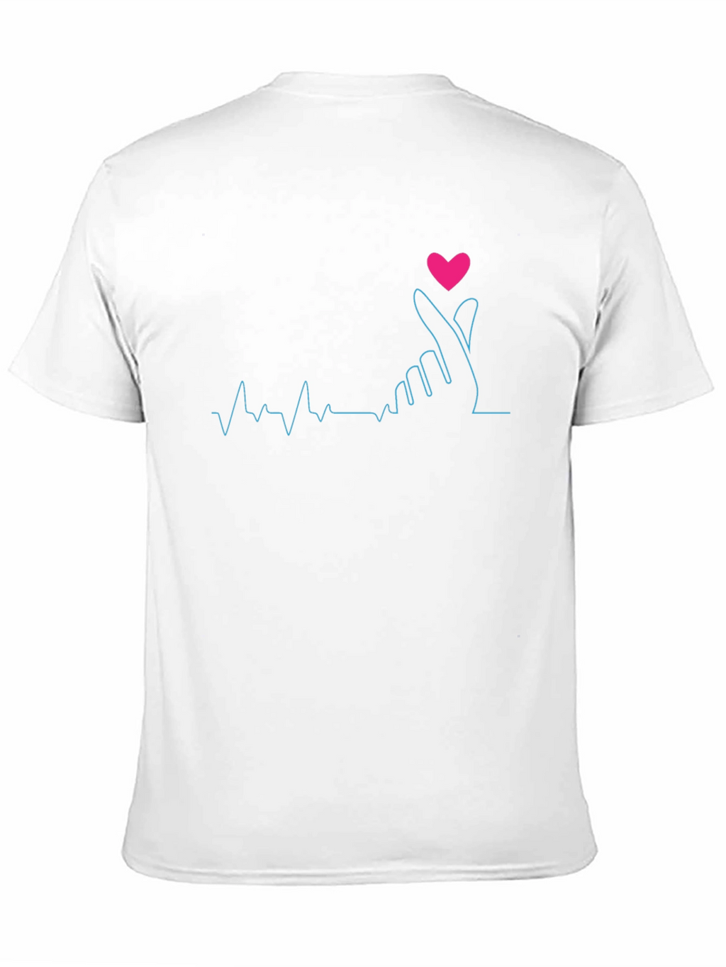 Heartbeat Finger Heart Graphic T-Shirt