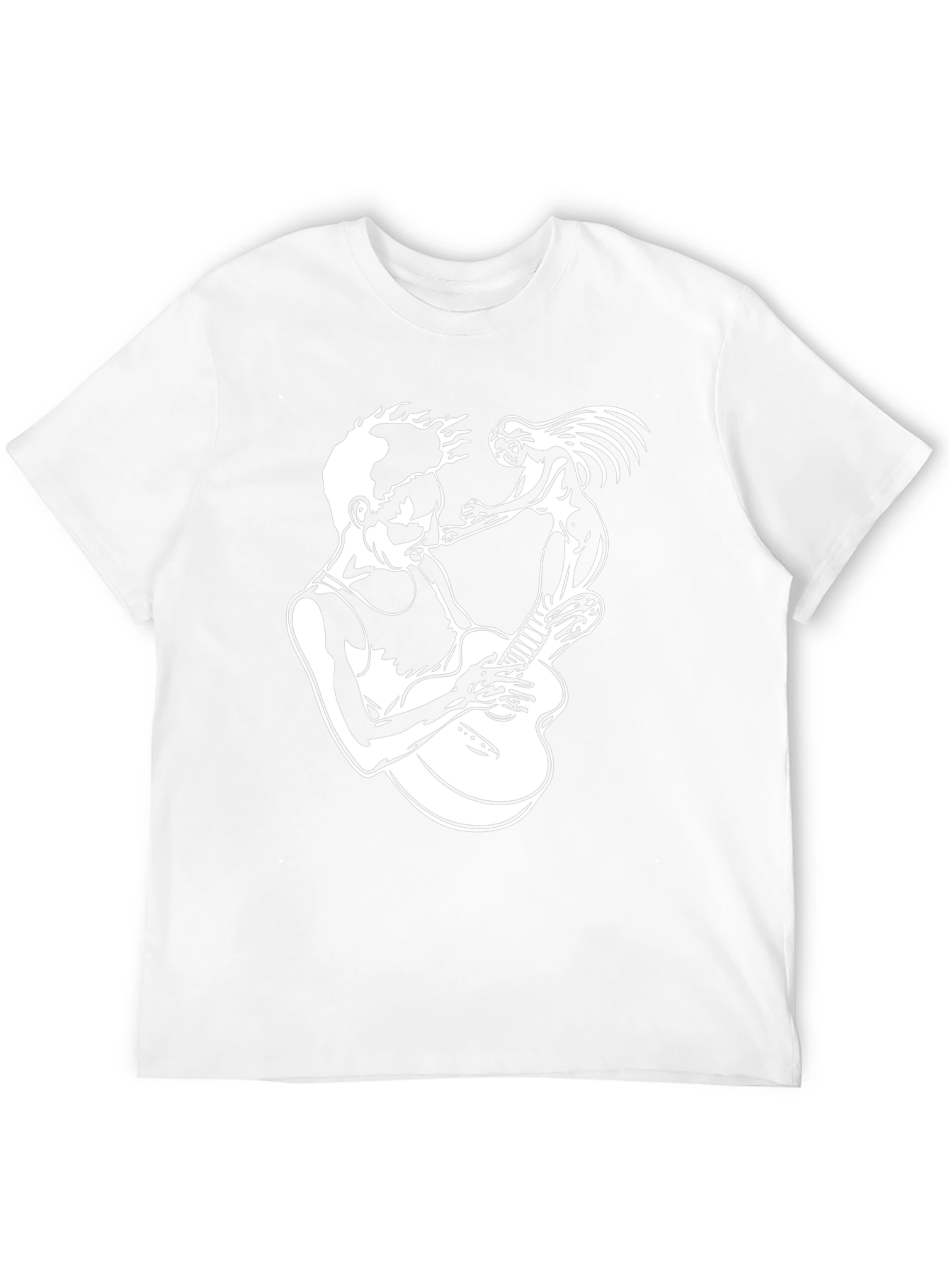 Musician Graphic Tee - Black Cotton T-Shirt