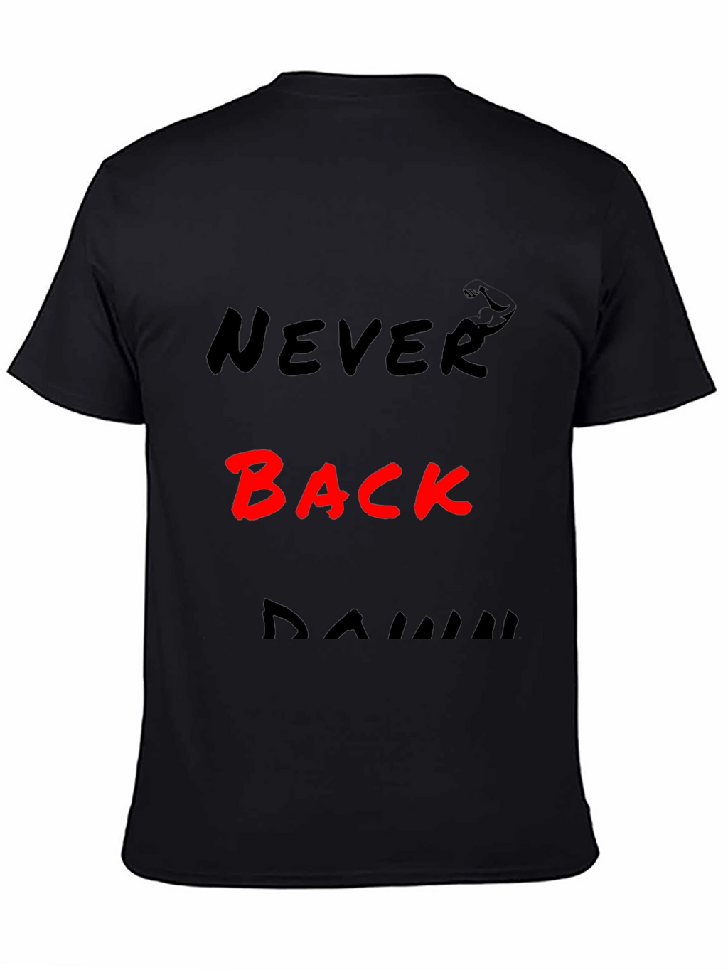 Never Back Down Bold Graphic Tee